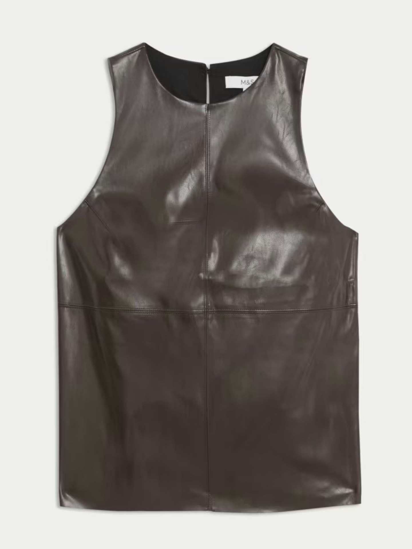 Faux Leather Top