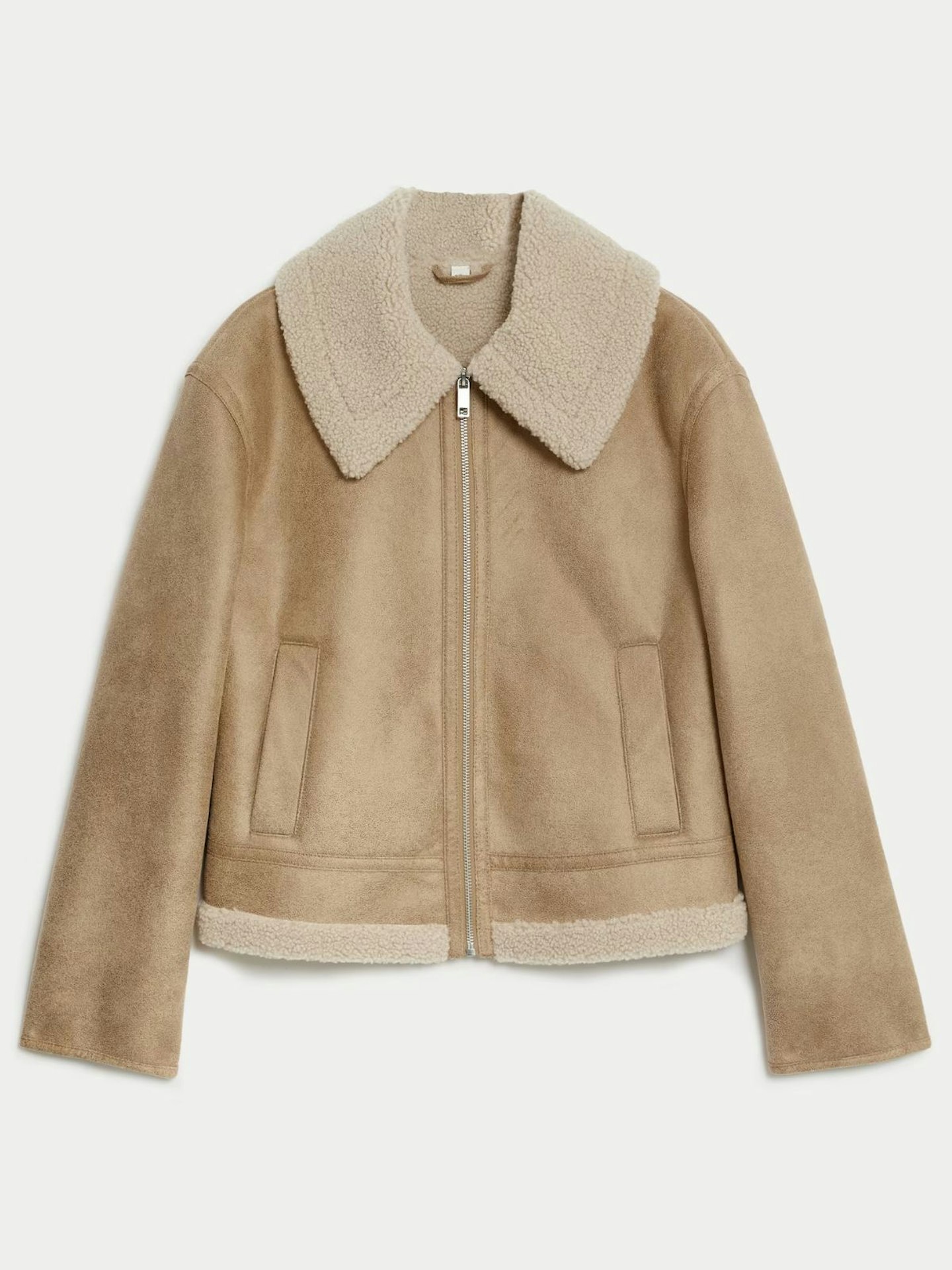 Faux Shearling Lightweight Jacket