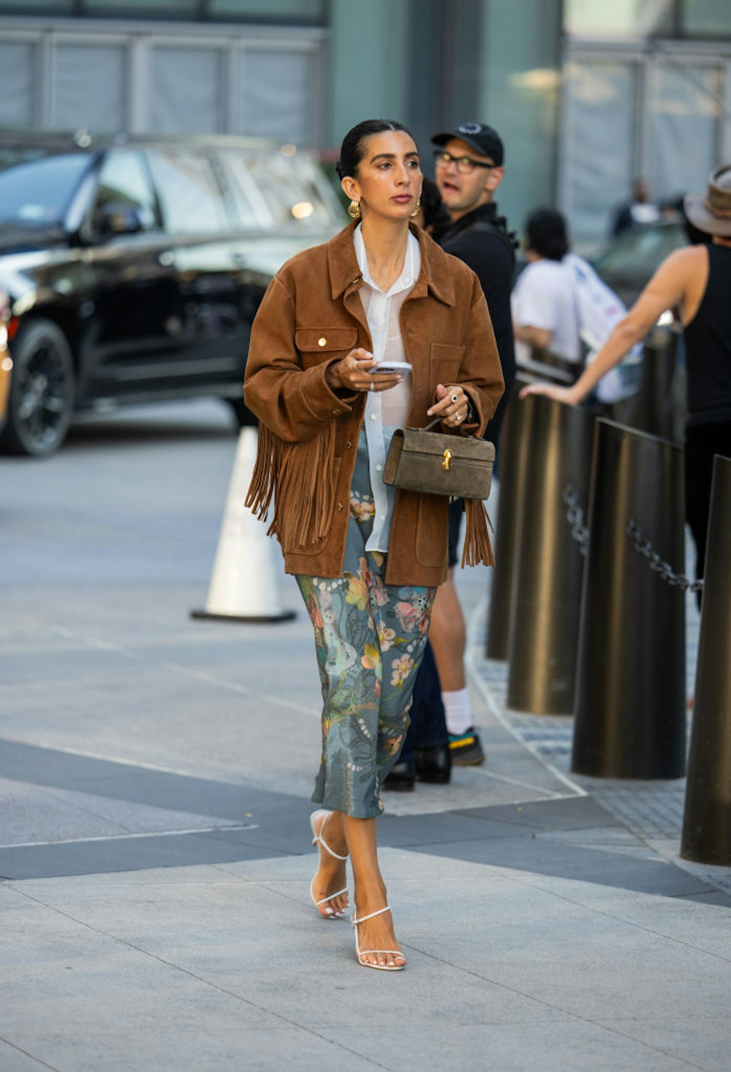 A guest at New York Fashion Week