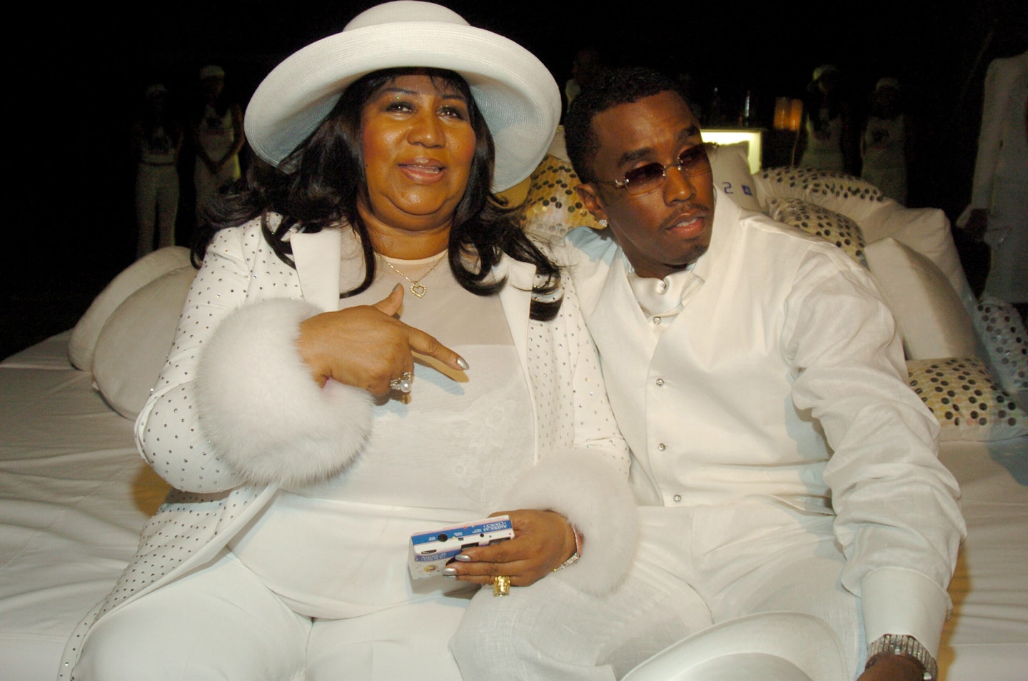 Aretha Franklin and Sean 'Diddy' Combs