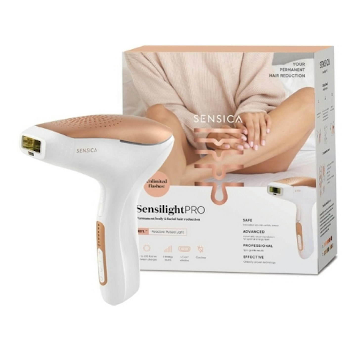 Cordless SENSILIGHT PRO Permanent IPL Hair Removal Device