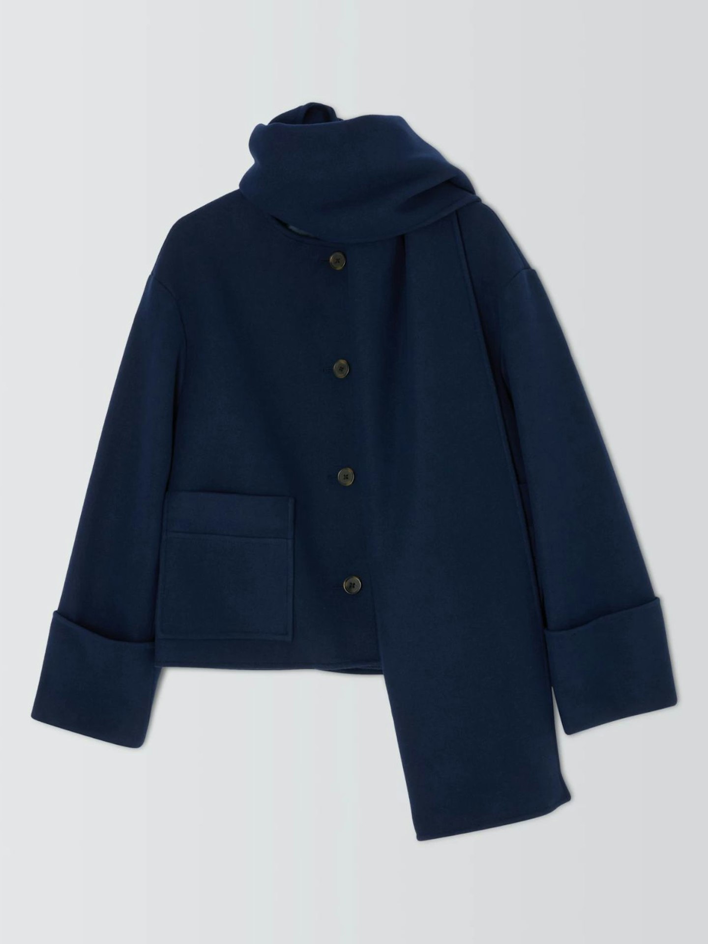 John Lewis, ANYDAY Crop Scarf Coat