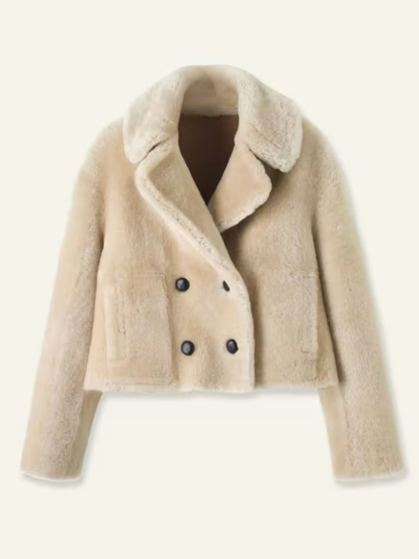 ME+EM, Luxe Short Shearling Coat