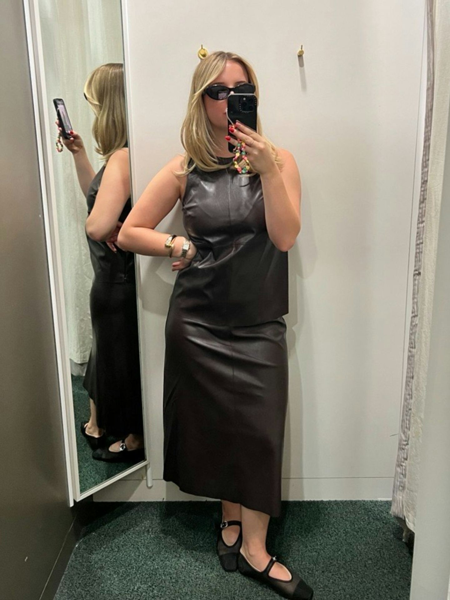 M&S Leather Top