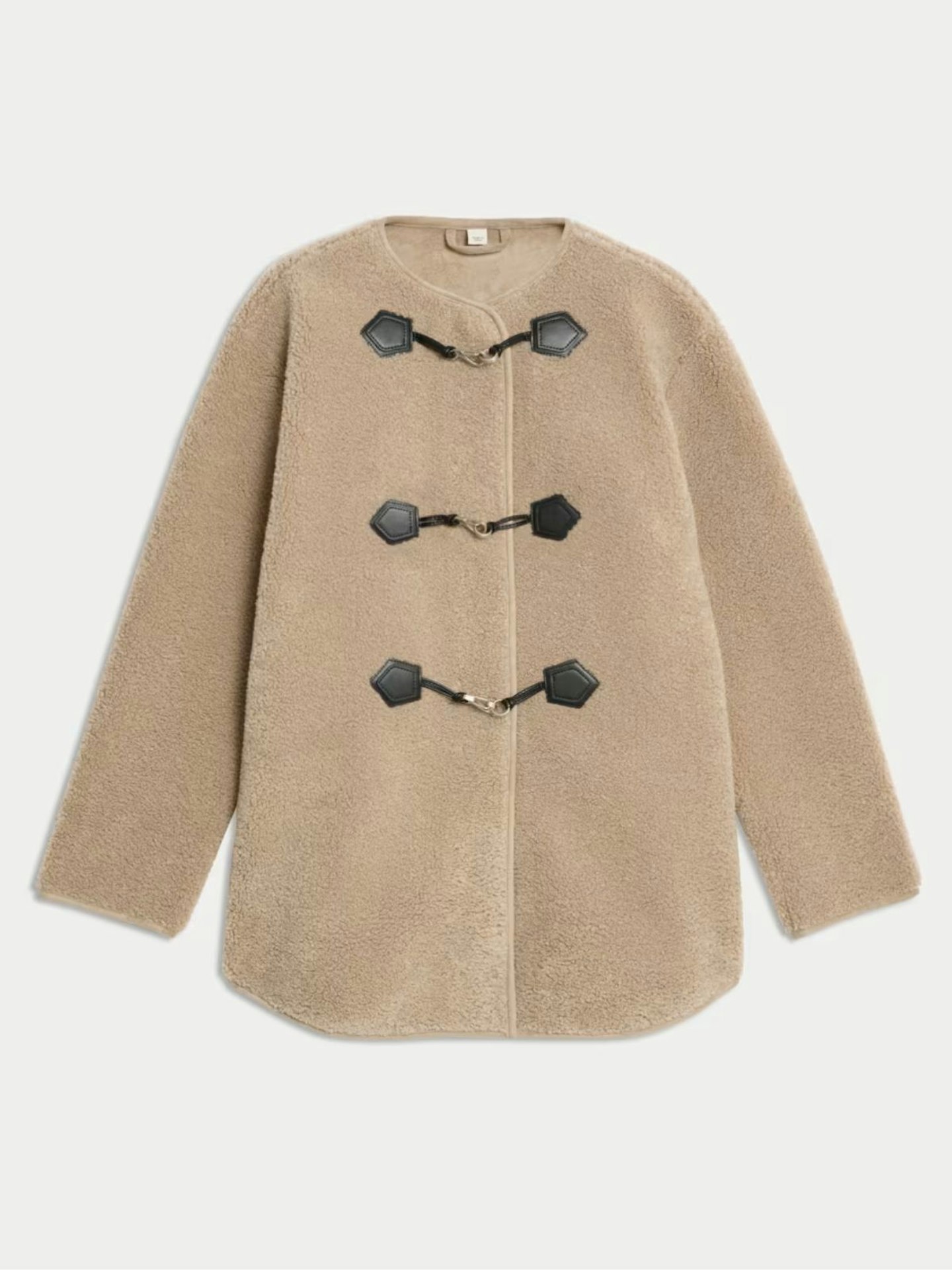 M&S Textured Buckle Coat