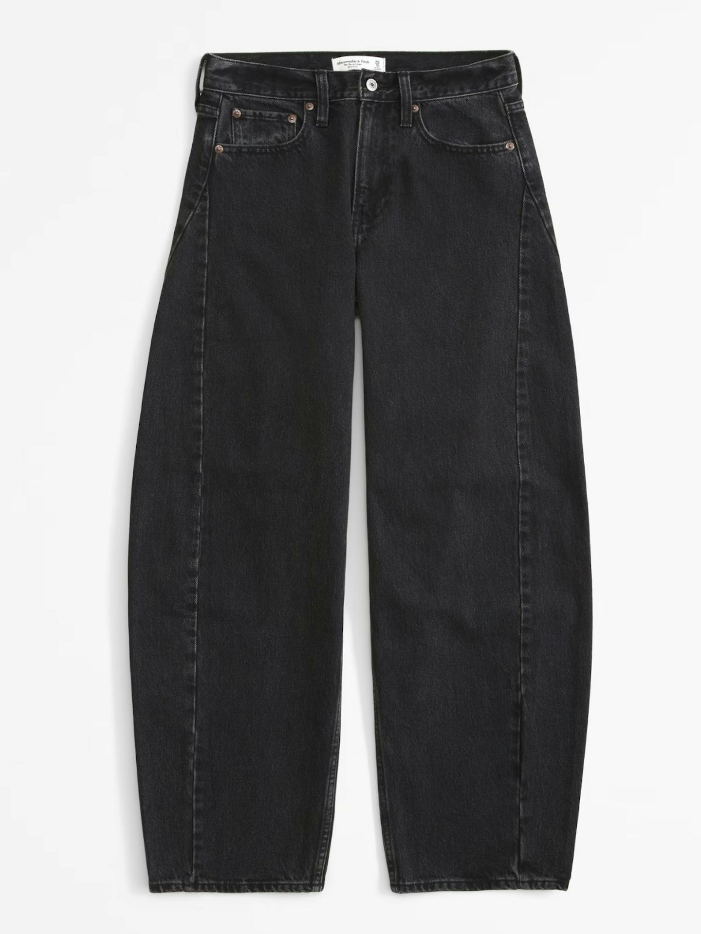 Mid Rise Barrel Jean