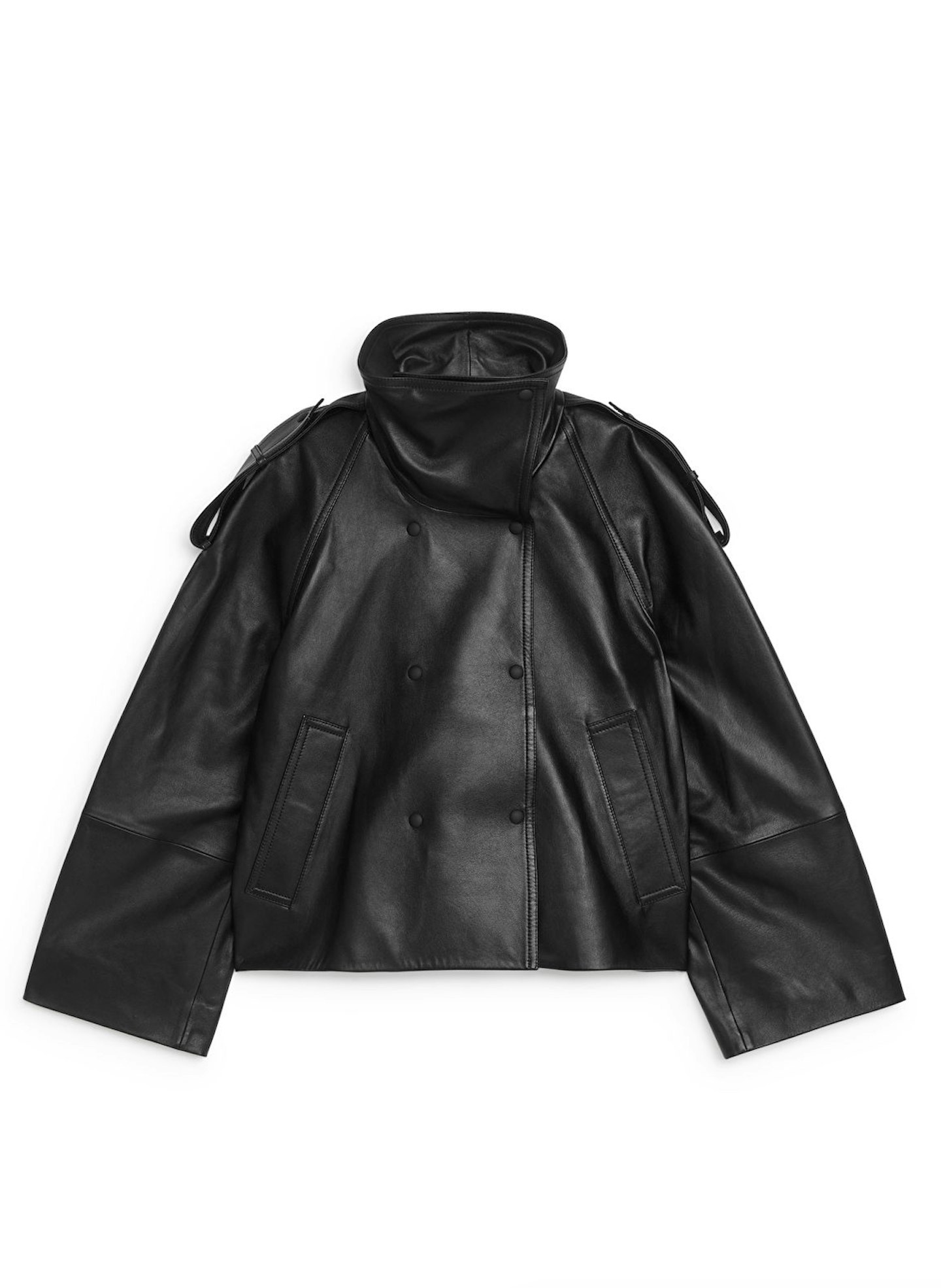 Arket, Short Leather Jacket