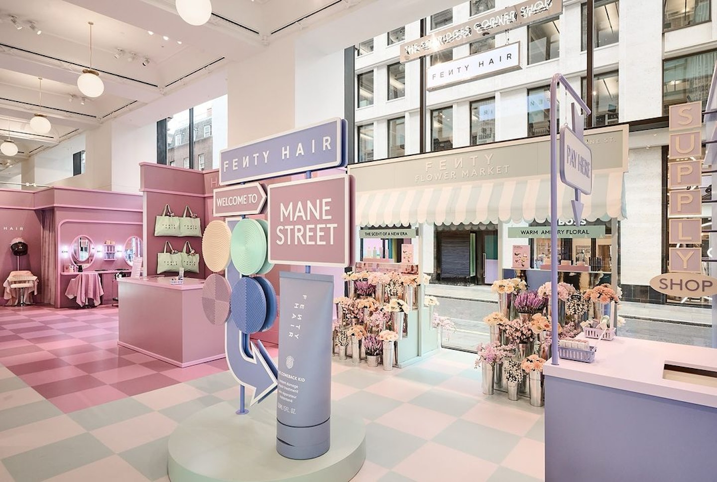 Fenty Hair's Mane Street in Selfridges London