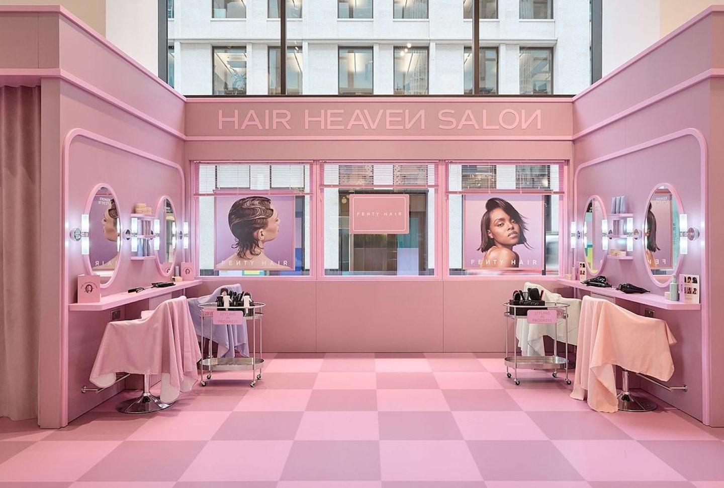 Fenty Hair's Mane Street in Selfridges London