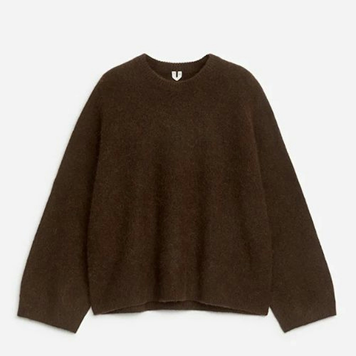 Alpaca-Wool Blend Jumper - Brown