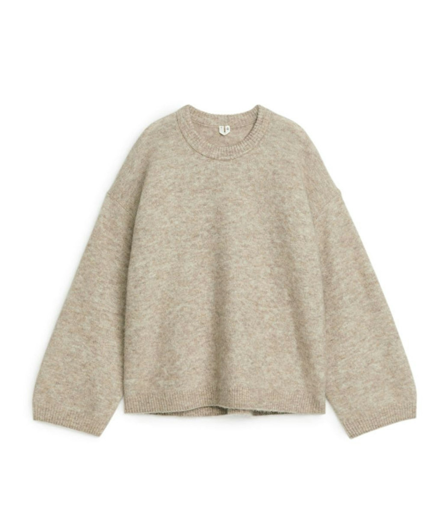 Alpaca-Wool Blend Jumper - Beige