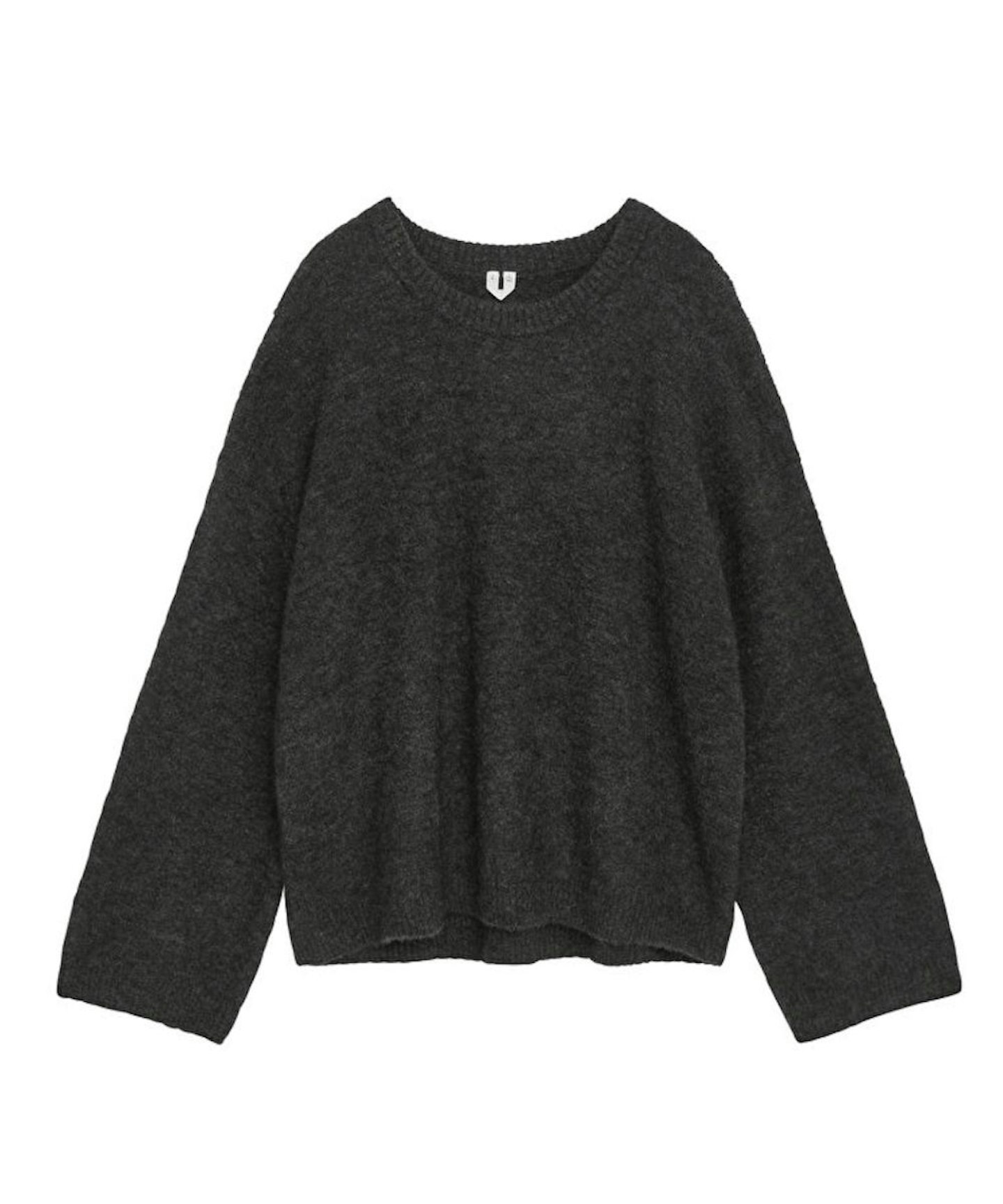 Alpaca-Wool Blend Jumper - Dark Grey