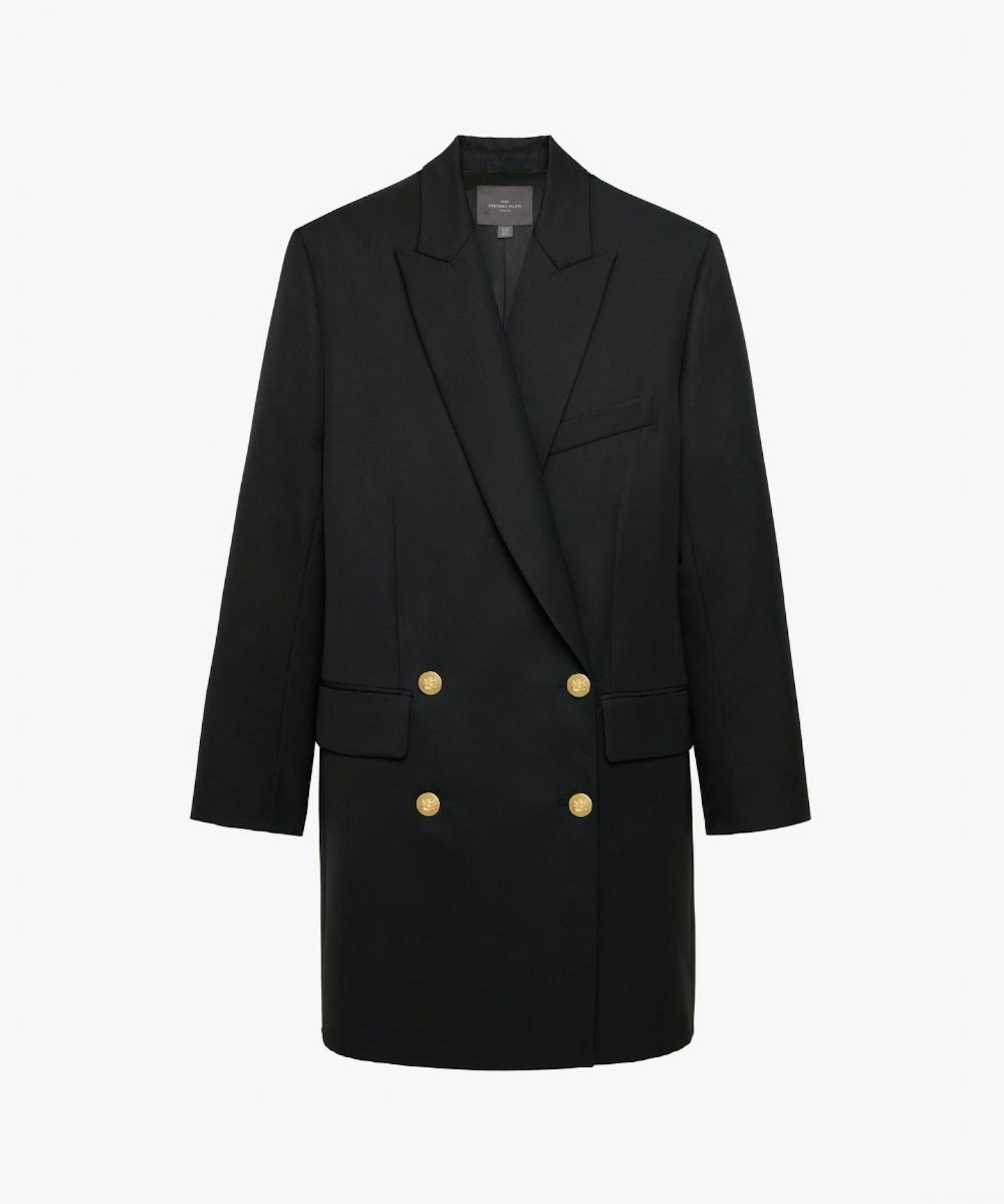 Black Coat With Gold Buttons