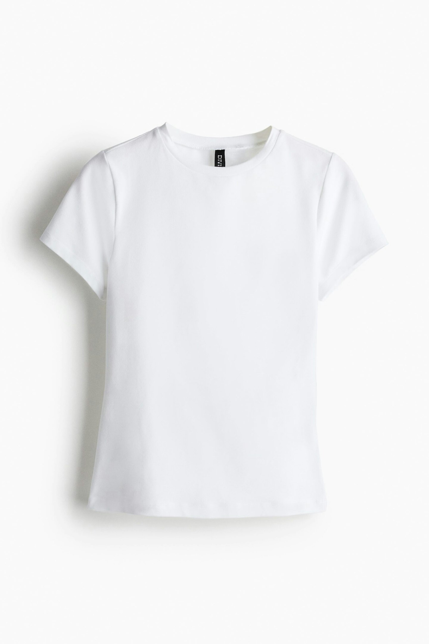 H&M, White Fitted Tee