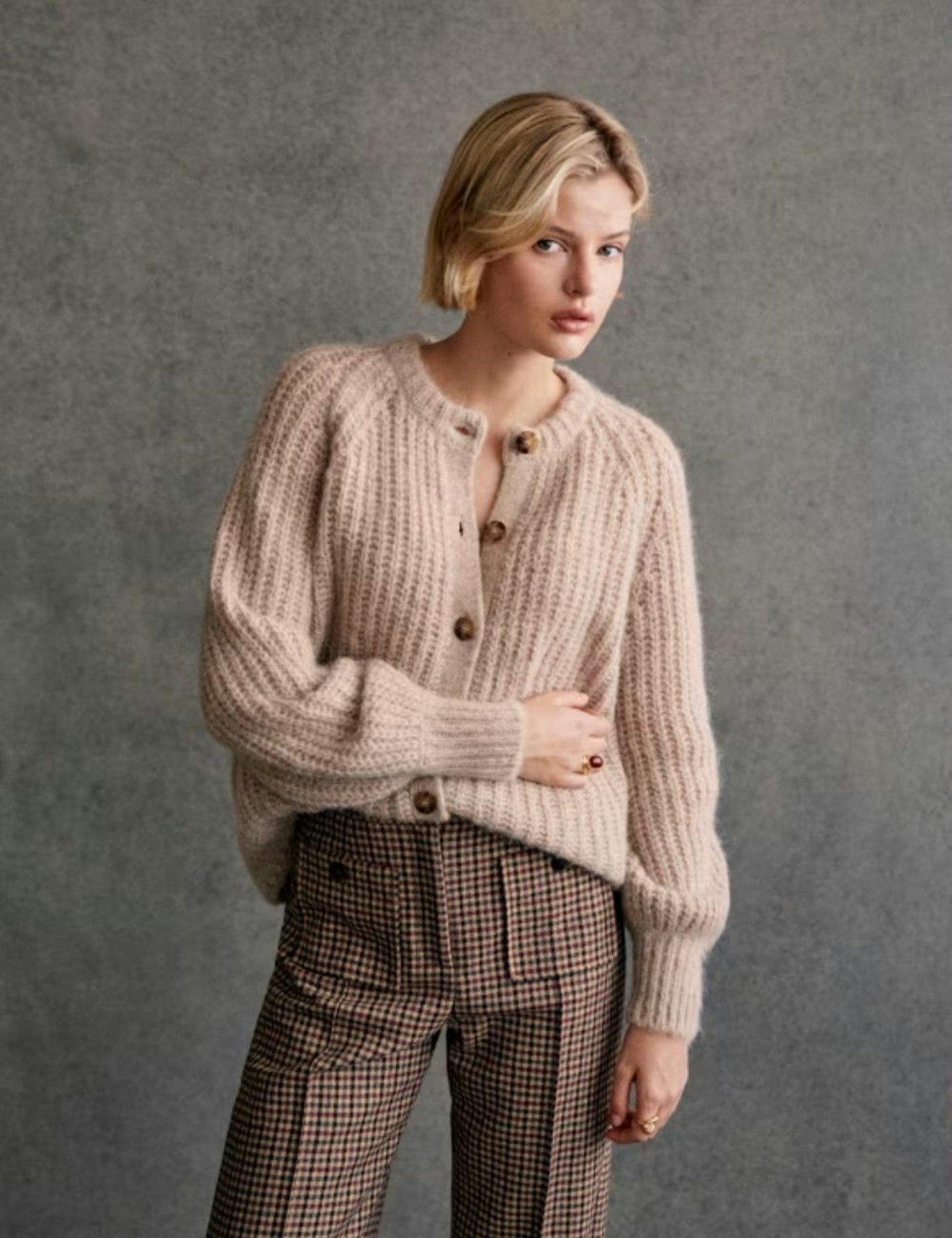 Emile Cardigan, Light Beige