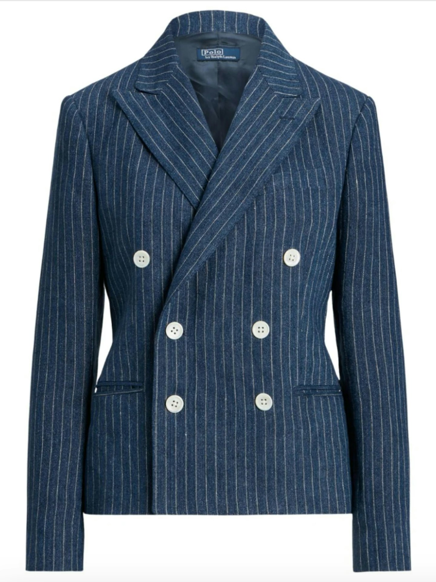 Polo Ralph Lauren, Pinstripe-Pattern Long-Sleeve Blazer