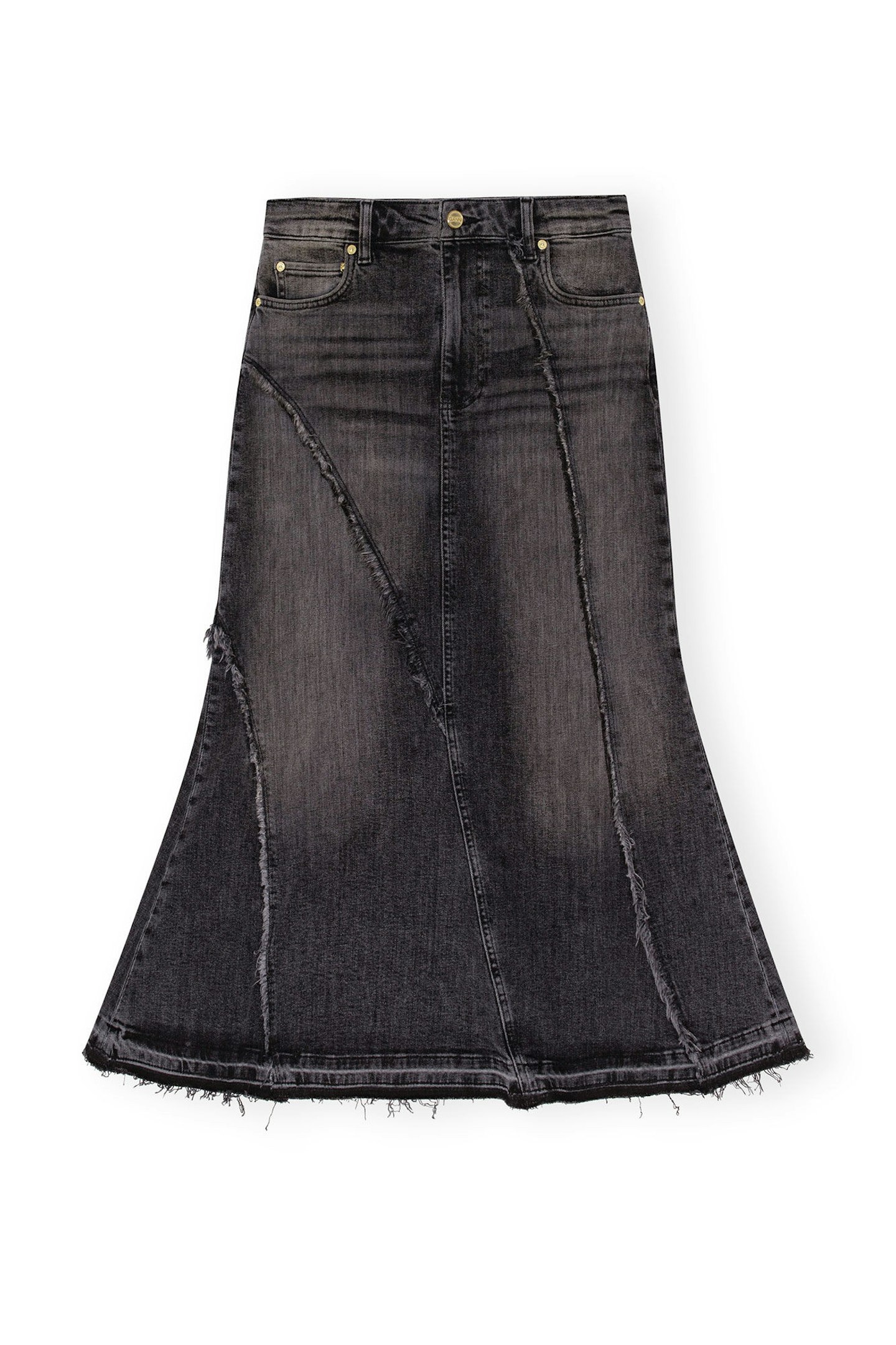 ganni denim skirt 