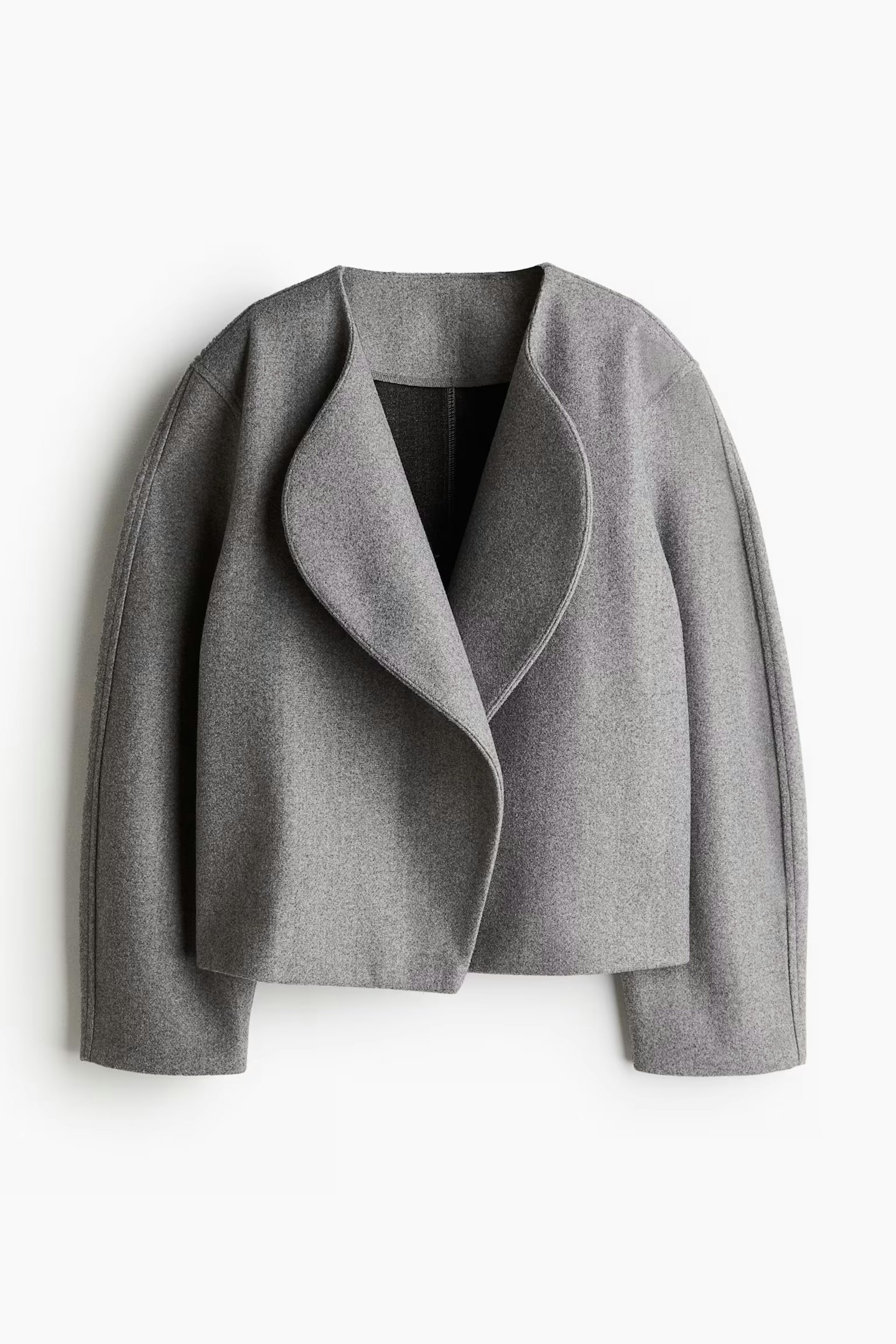 H&M, Shawl Felted Jacket 