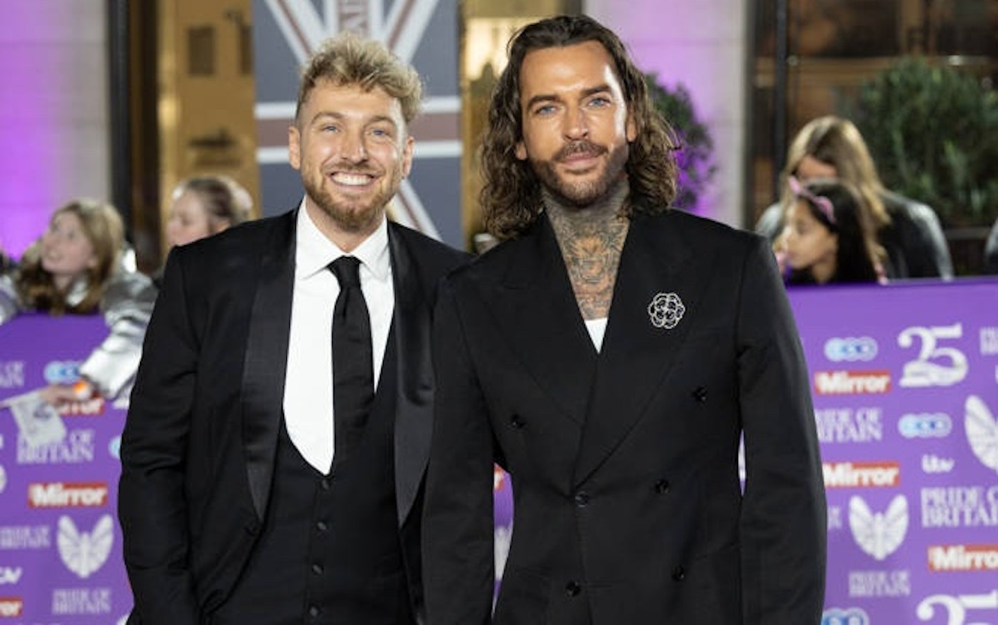 Sam Thompson and Pete Wicks Pride of Britain red carpet