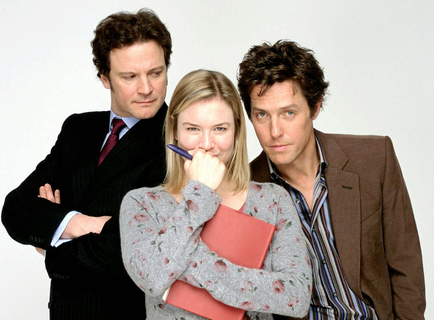 Bridget Jones's Diary stars Renee Zellweger, Colin Firth and Hugh Grant