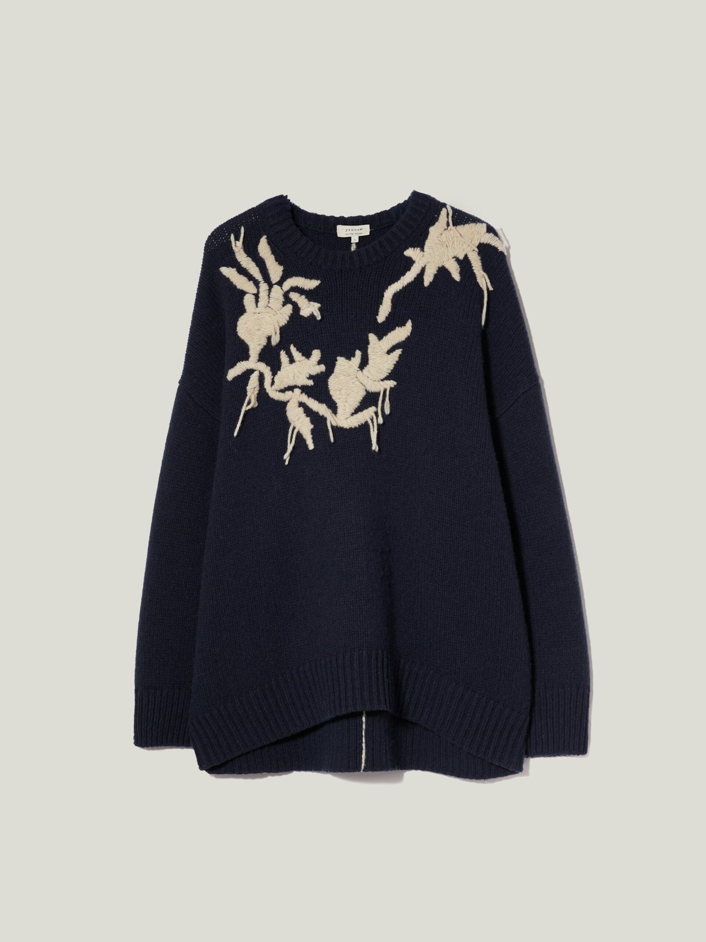 Jigsaw Embroidered Knitted Jumper