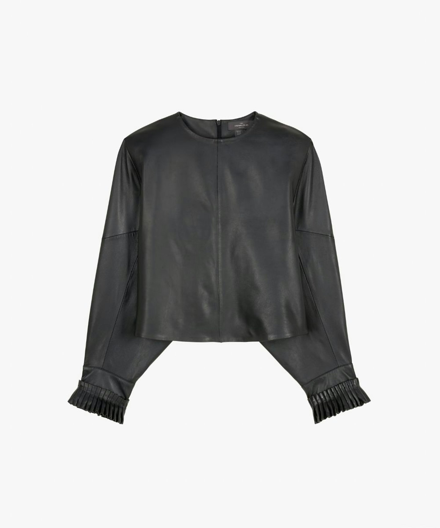 Leather Long-Sleeve Top