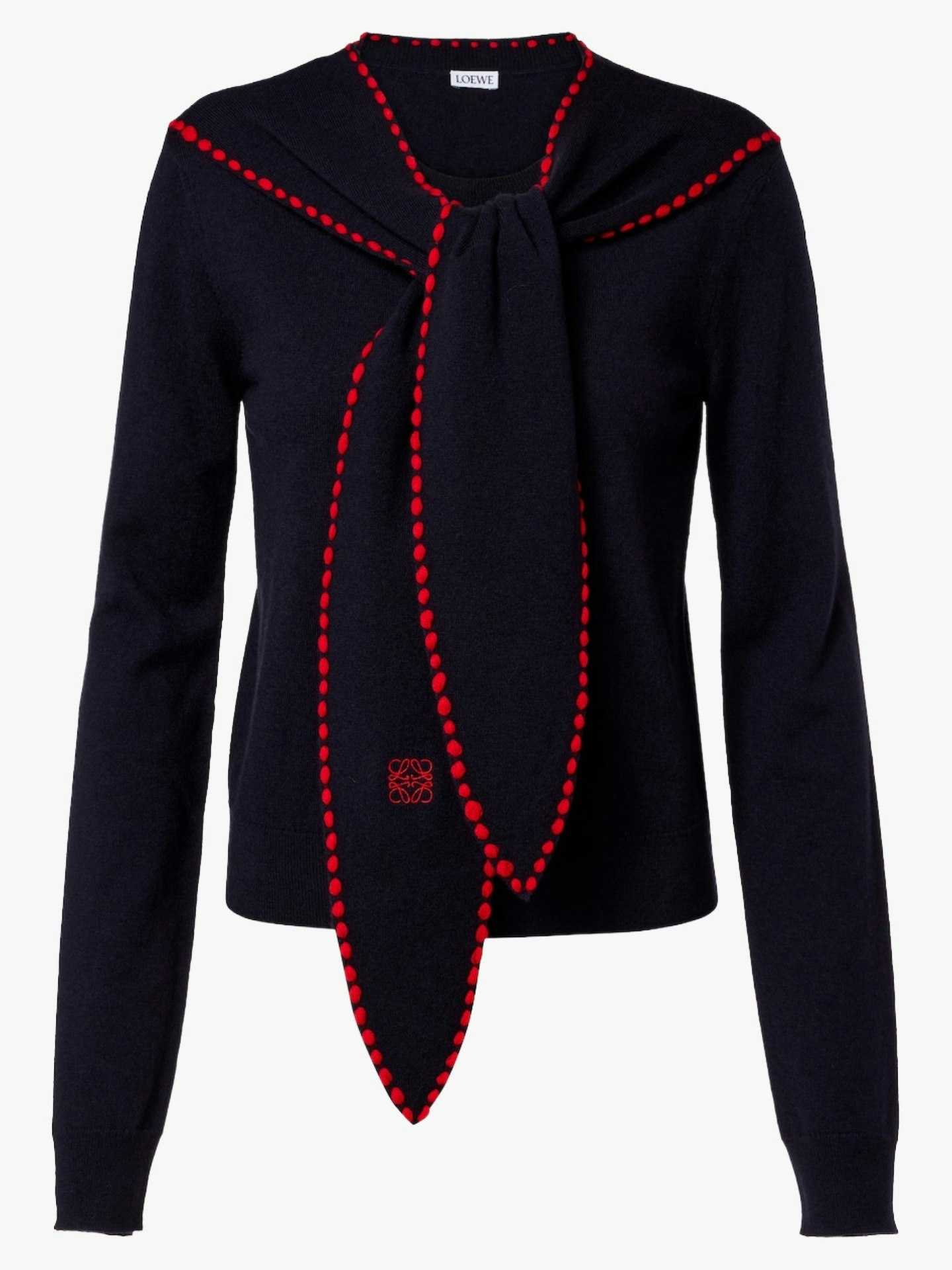 Loewe, Scarf-Detail Wool Jumper