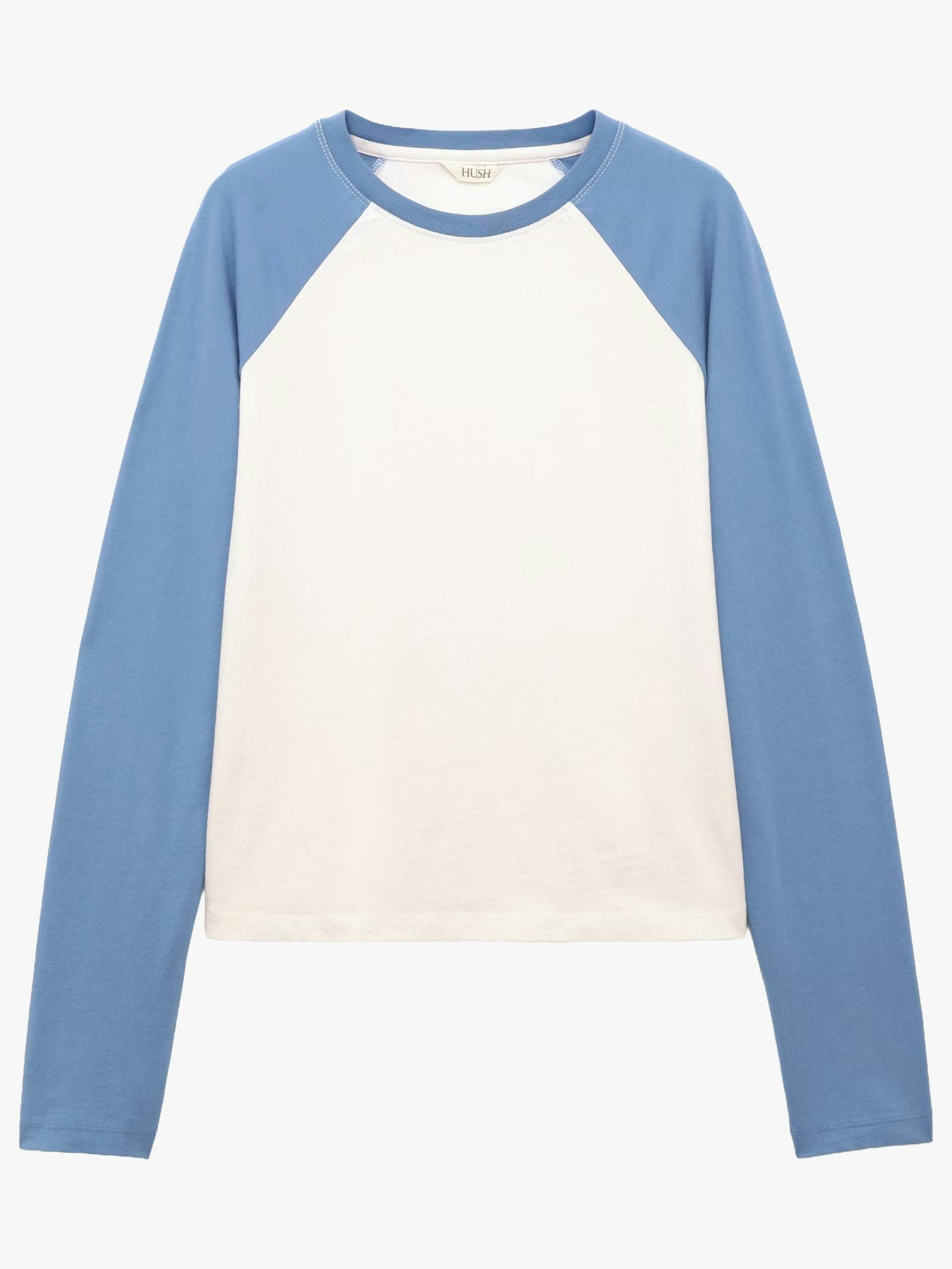 Hush, Blake Baseball Long Sleeve T-Shirt | Pale Blue