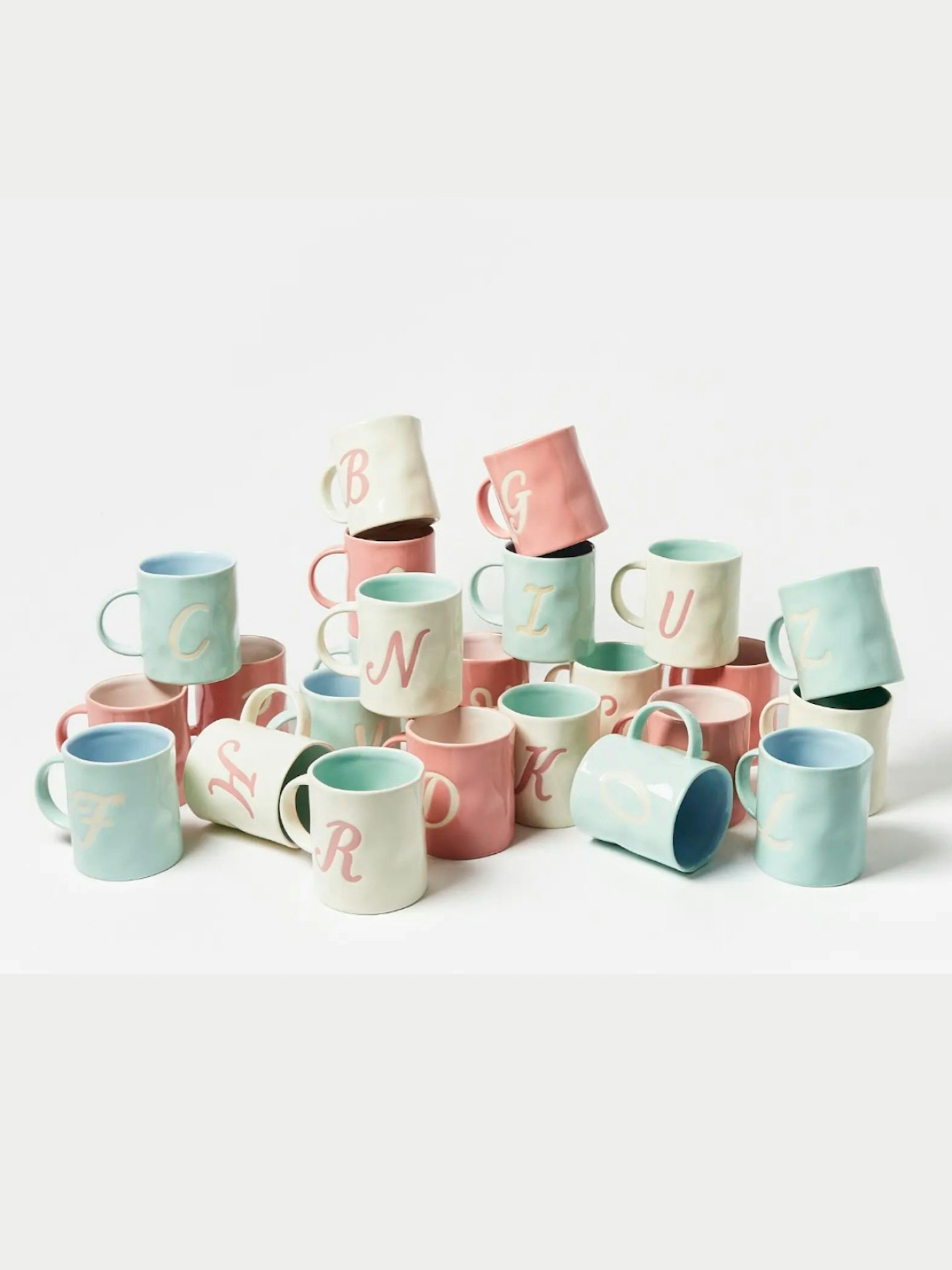 Oliver Bonas Astrid Alphabet Ceramic Initial Mug