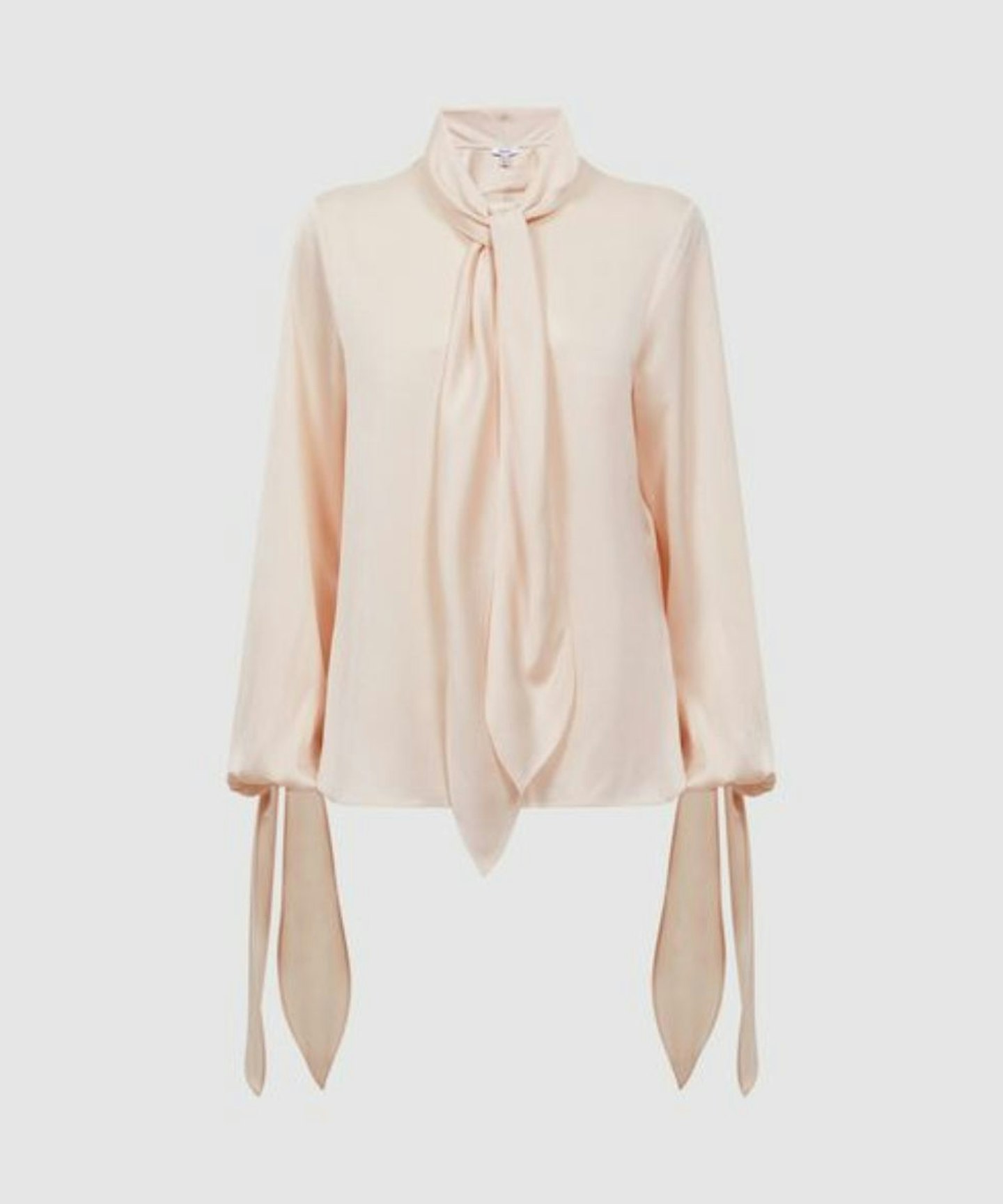 Reiss Gisele Tie-Detail Blouse