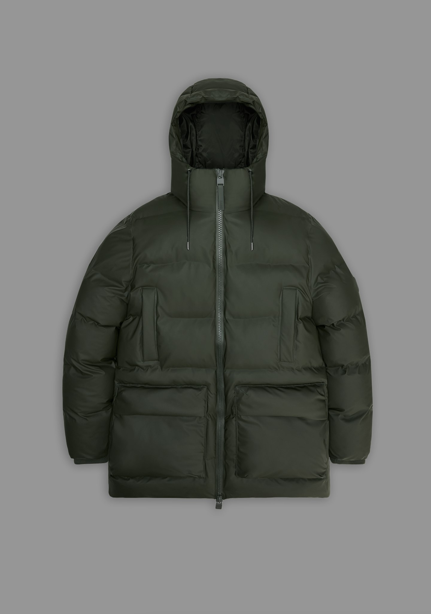 Rains Alta Long Puffer Cargo Jacket