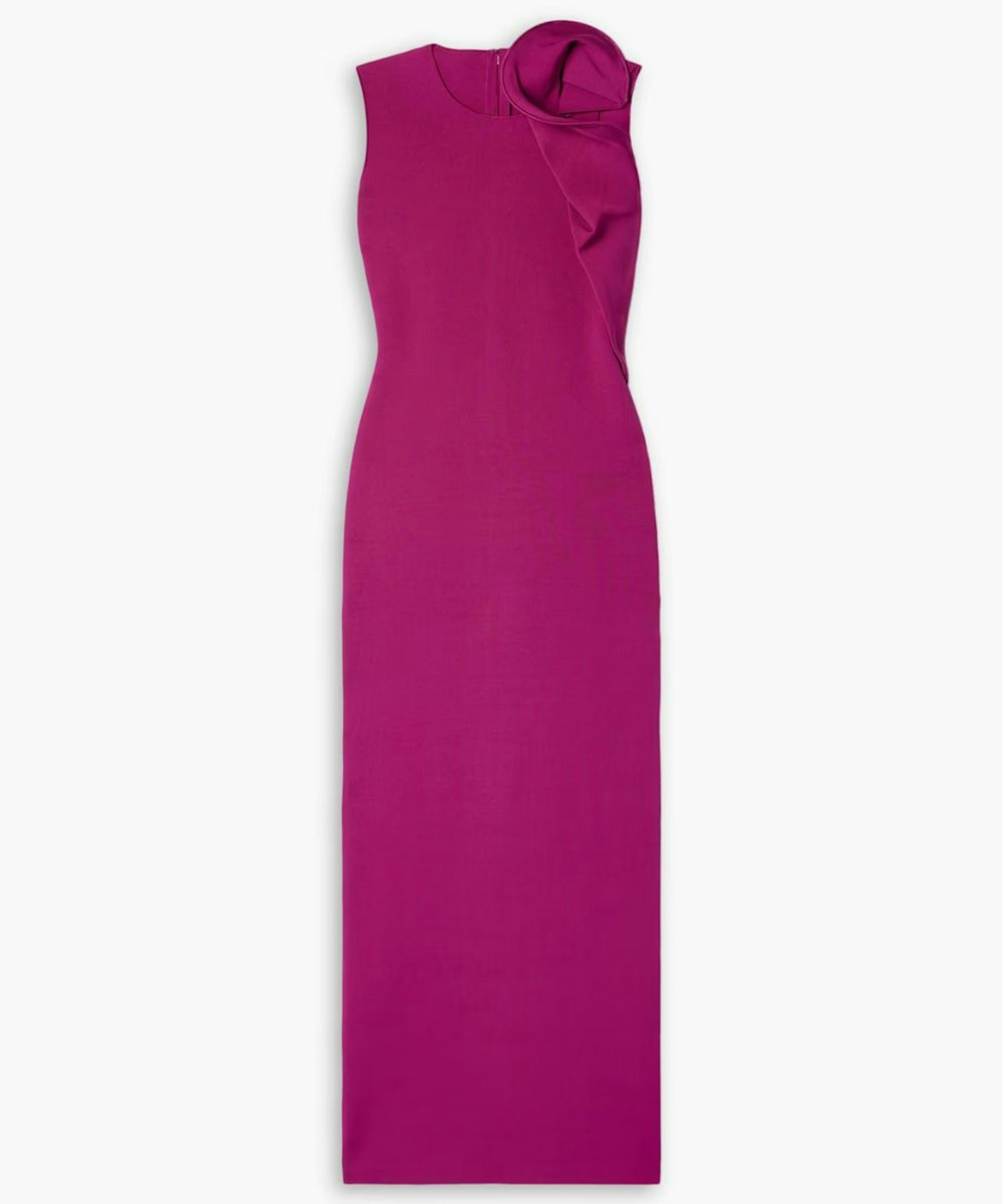 Roland Mouret Draped Stretch-Knit Maxi Dress