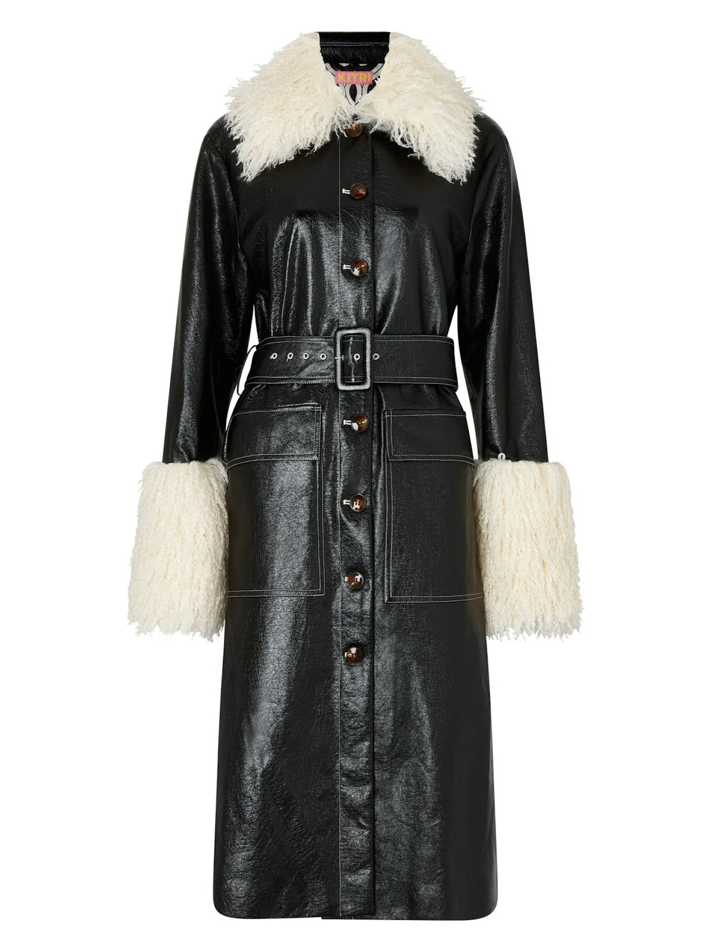 Kitri, Black Vinyl Coat