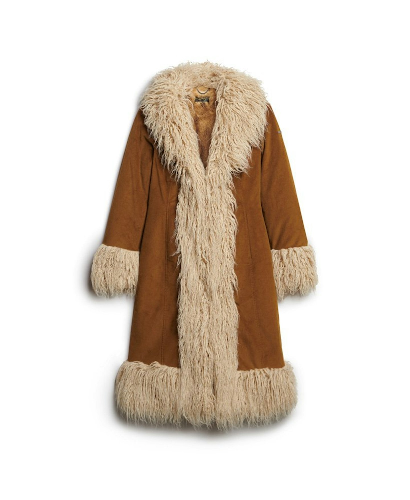 Superdry, Lined Longline Afghan Coat