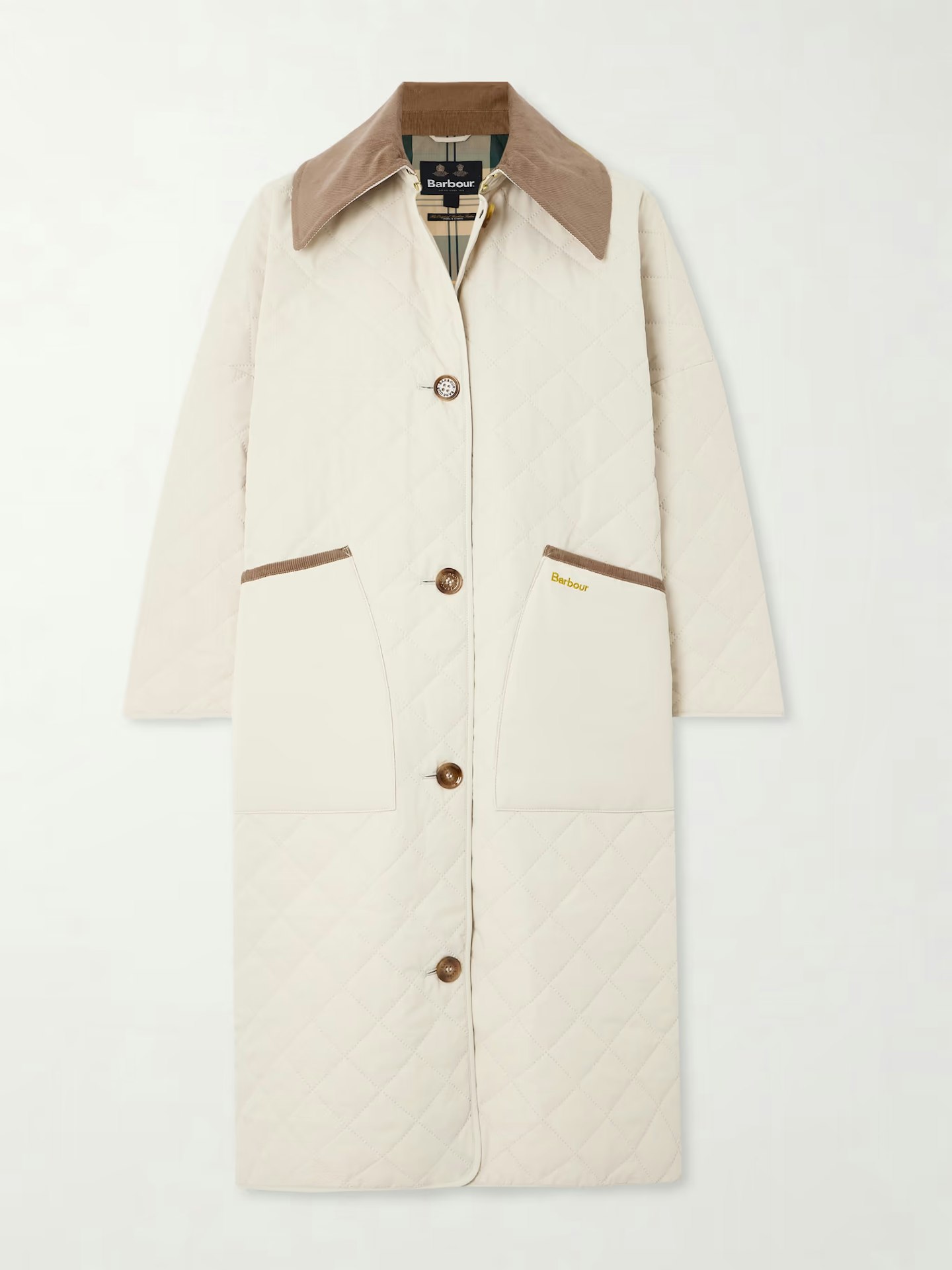 Barbour, Cotton Corduroy Trimmed Coat 