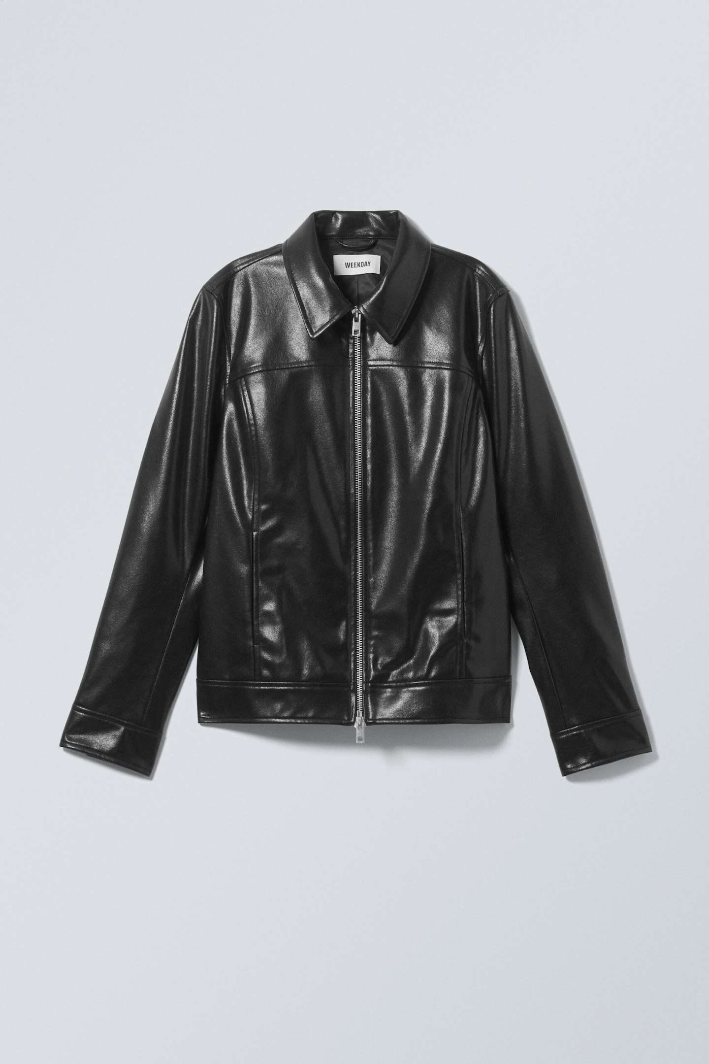 Weekday Regular Fit Faux-Leather Jacket