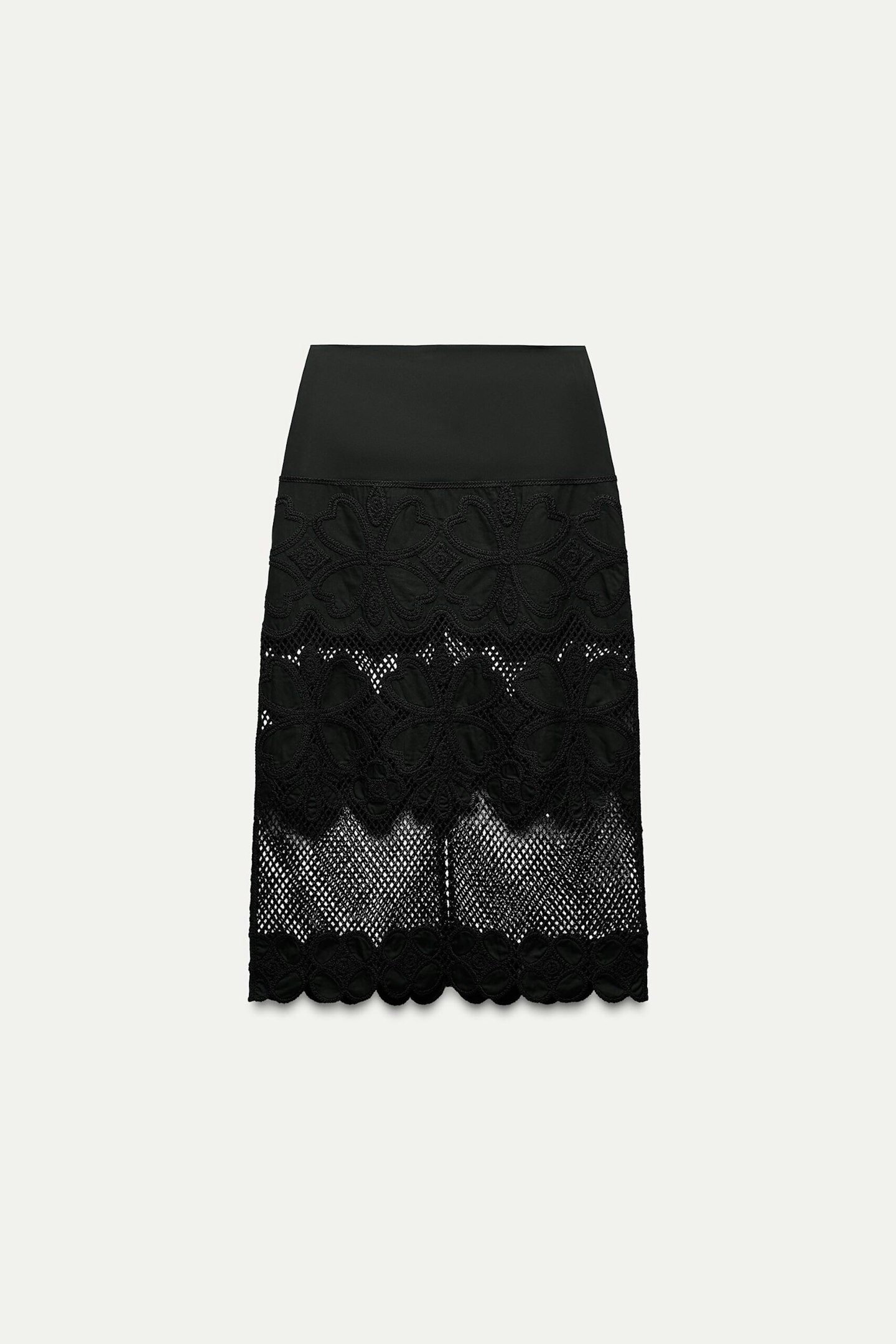 Zara Crochet Pencil Skirt