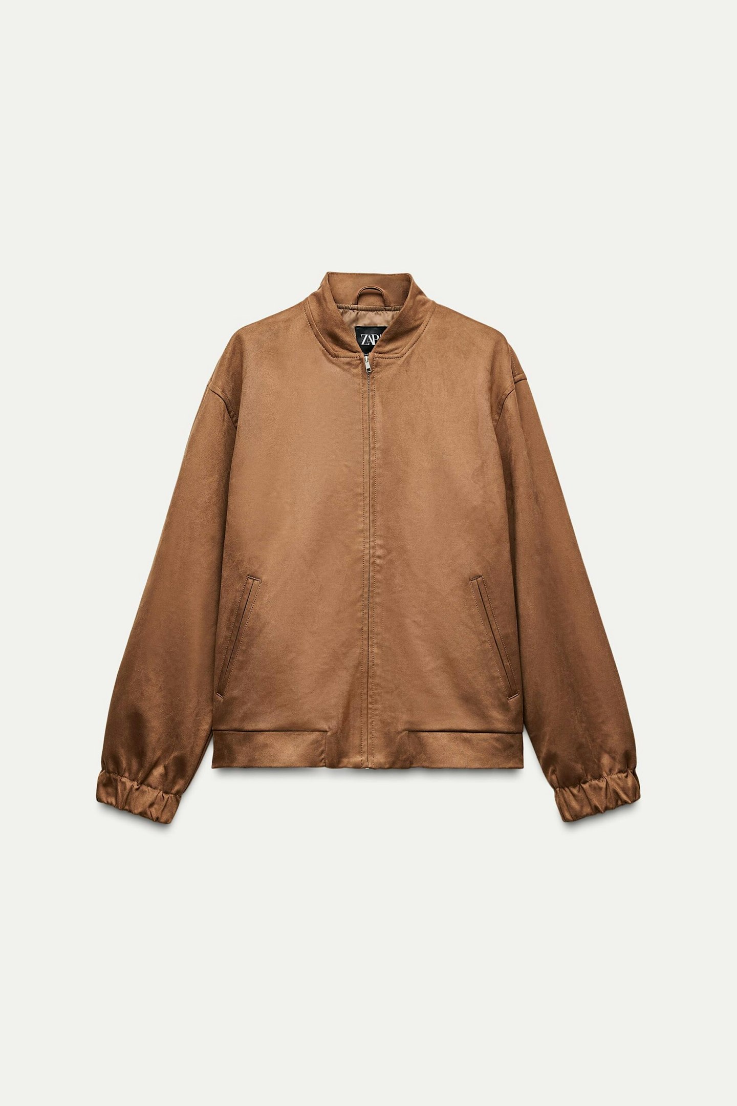 Zara Faux-Suede Bomber Jacket