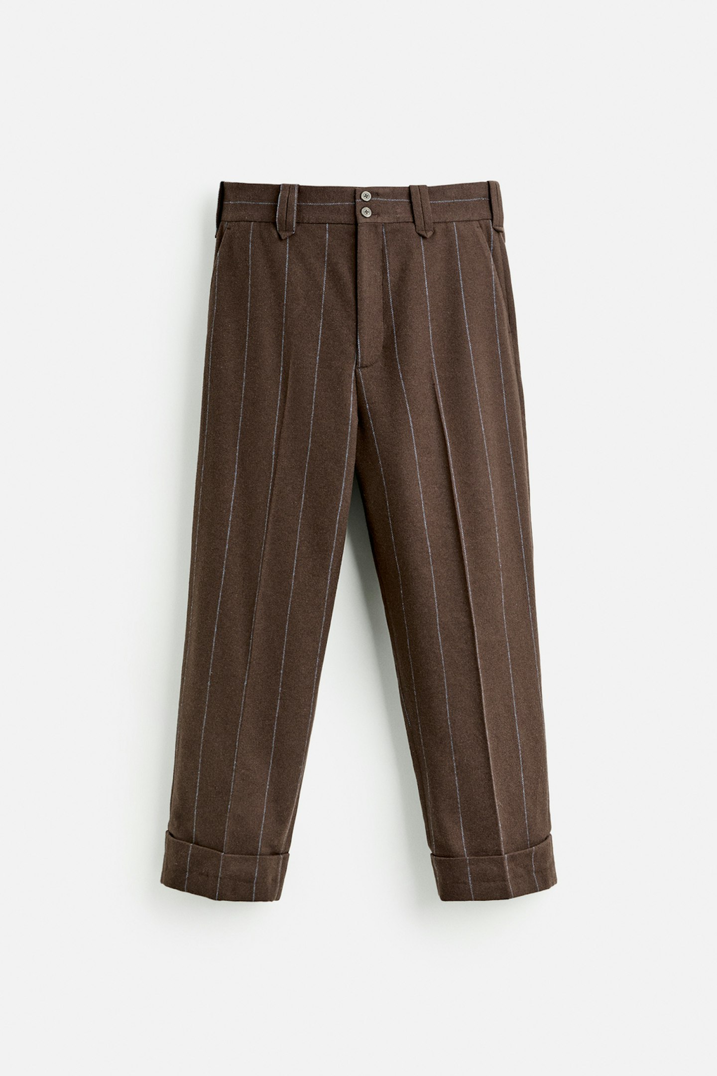 Brown Pin-Striped Trousers