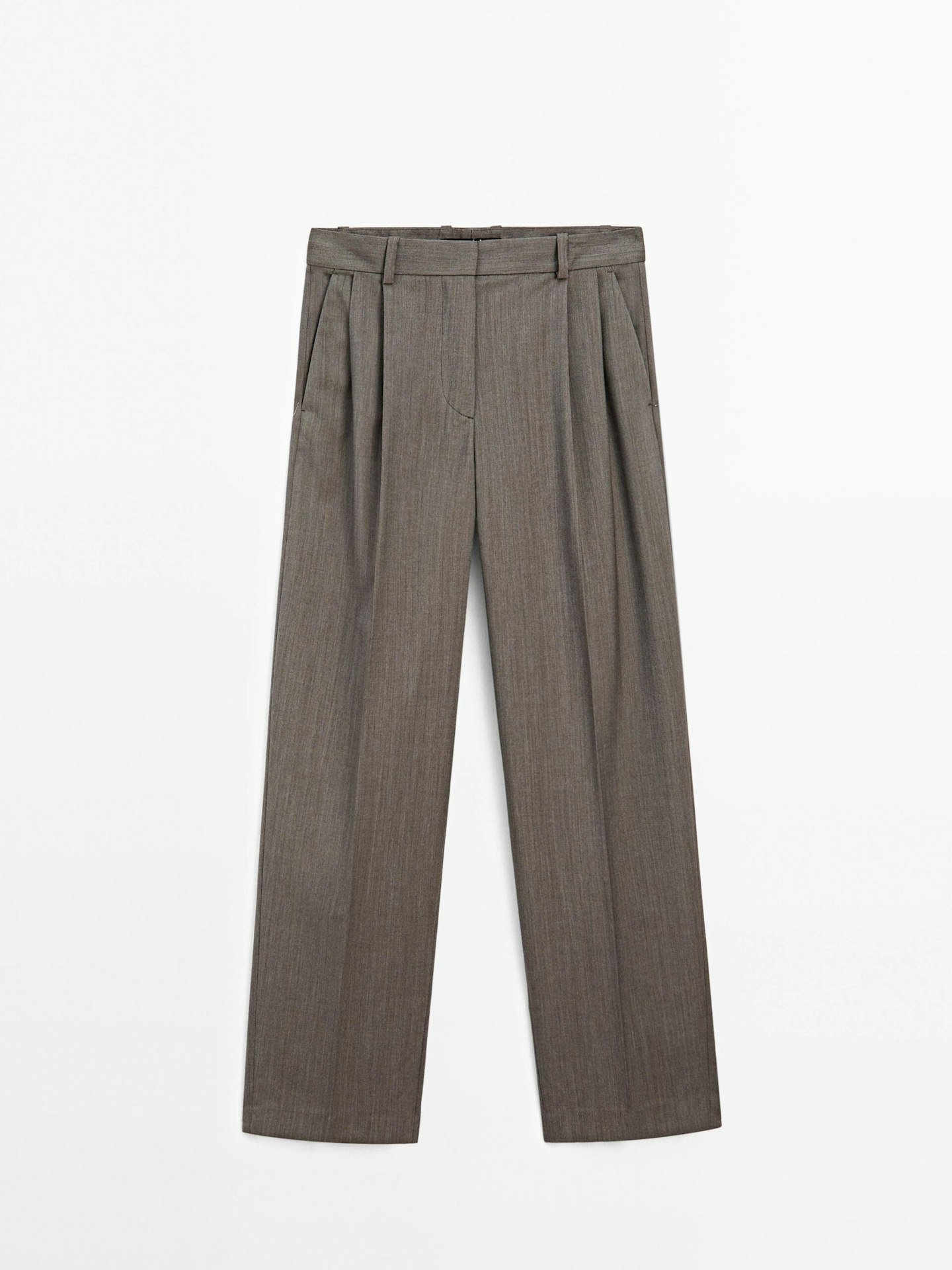 massimo dutti pleat front trousers