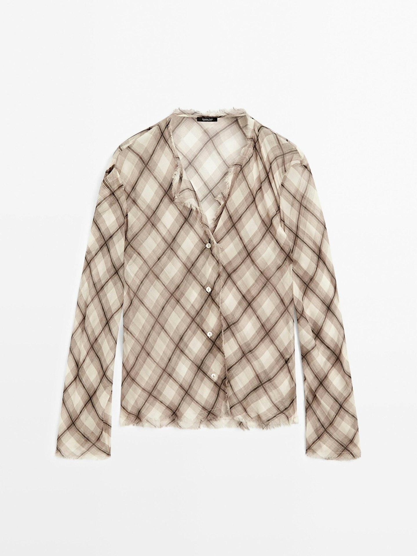 massimo dutti 2025 check shirt