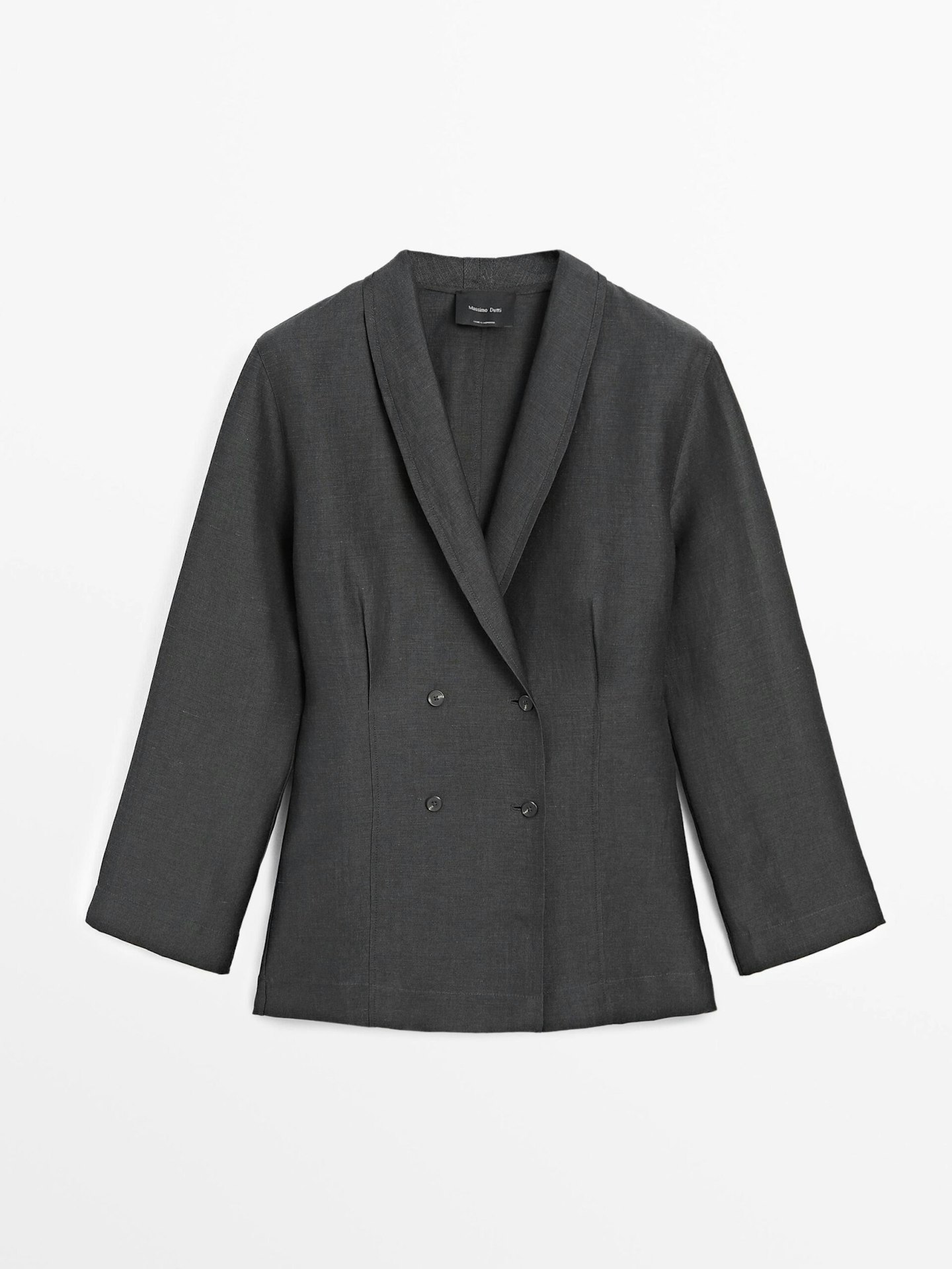 Massimo Dutti Lightweight double-breasted blazer