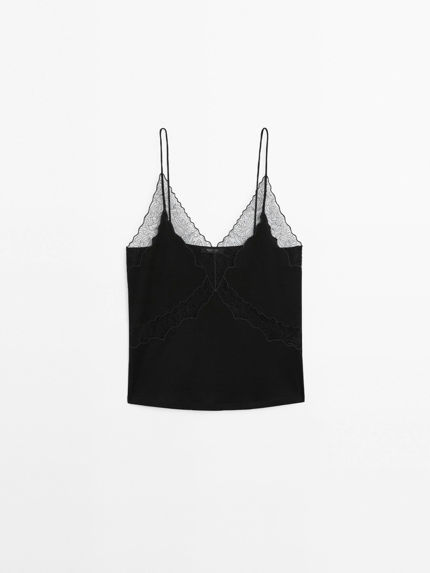 massimo dutti lace cami top