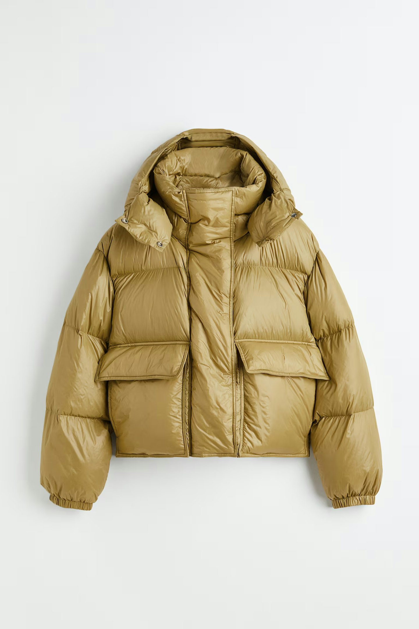 h&m hooded down jacket 