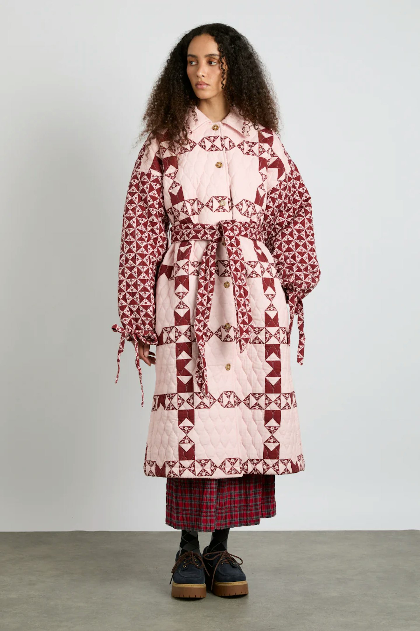 damson madder patchwork coat 