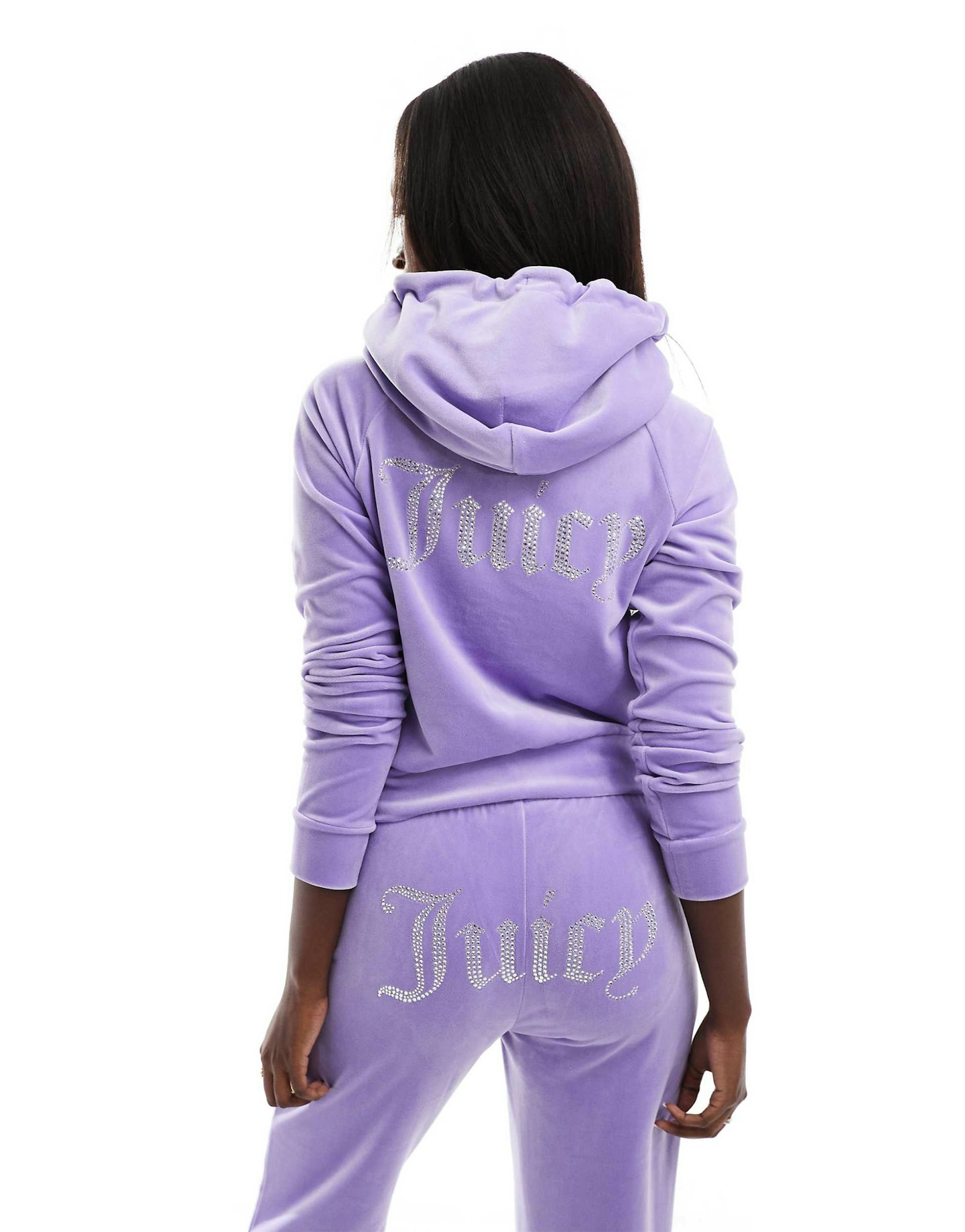 Juicy Couture Velour Zip Hoodie Lilac