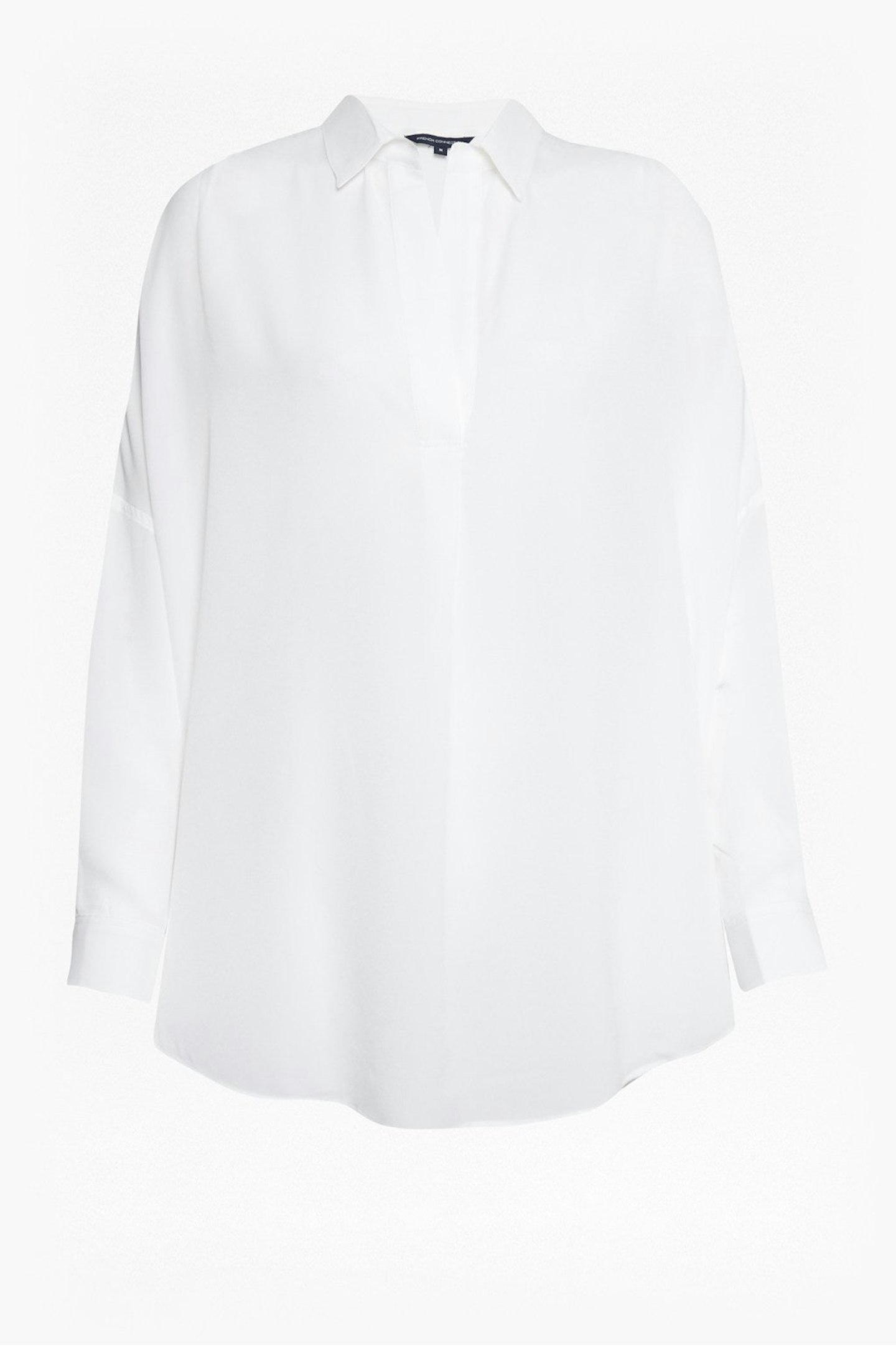 French Connection, Rhodes Recycled Crepe Popover Shirt