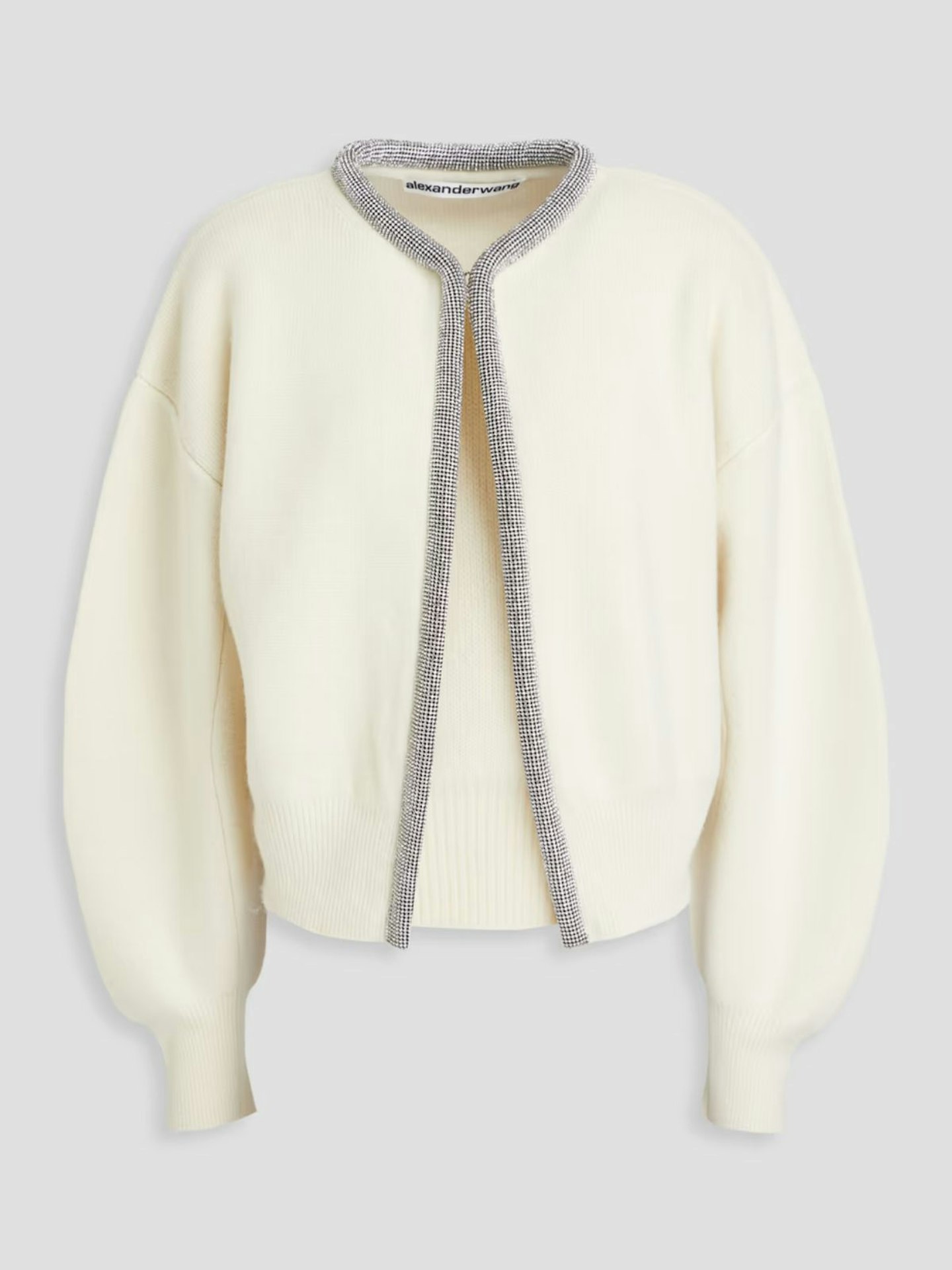 Alexander Wang, Embellished Wool-Blend Cardigan