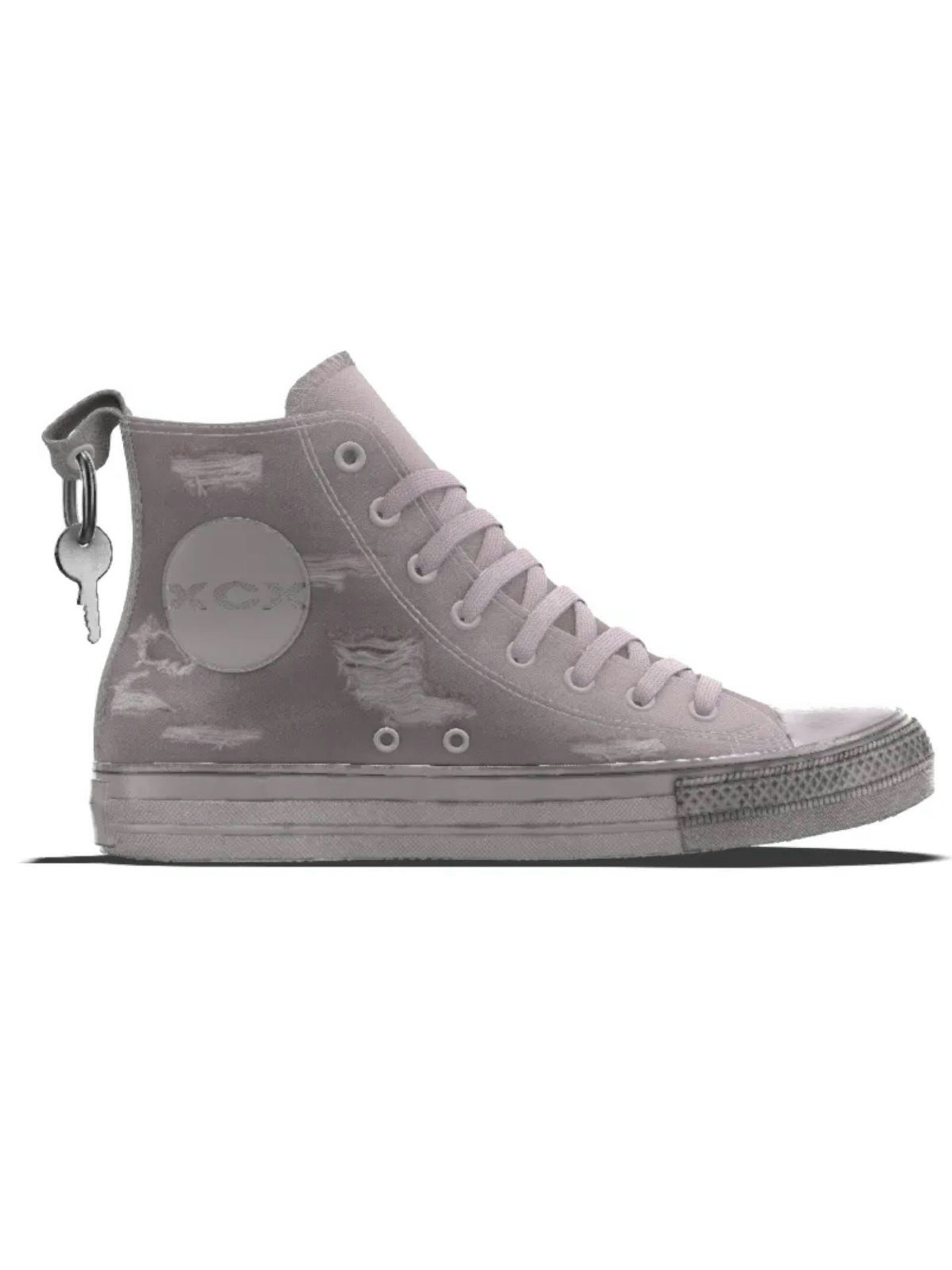 Custom Chuck Taylor All Star Charli XCX By You - Gray Lilac