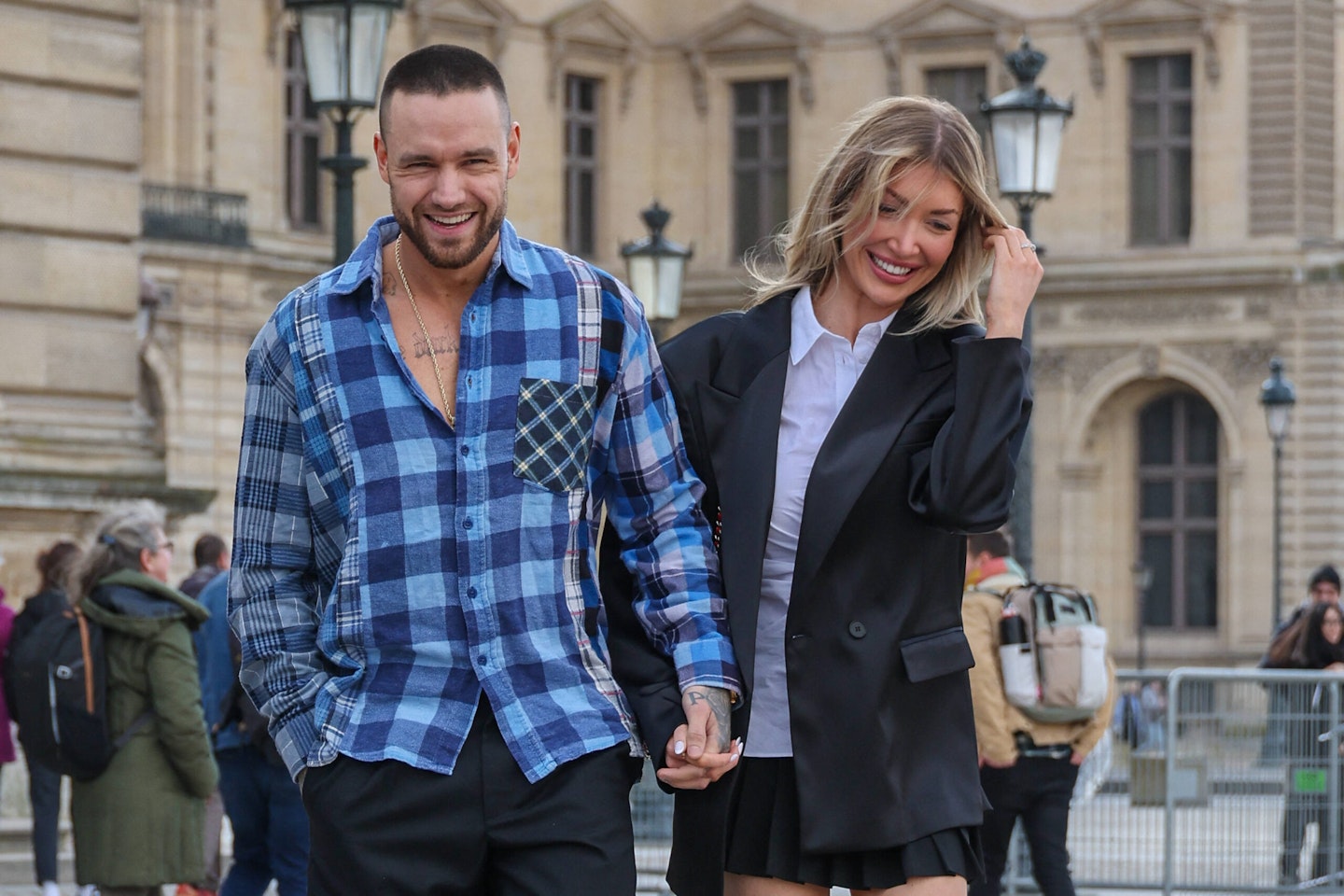 Kate Cassidy and Liam Payne at Paris Fashion Week in March 2024